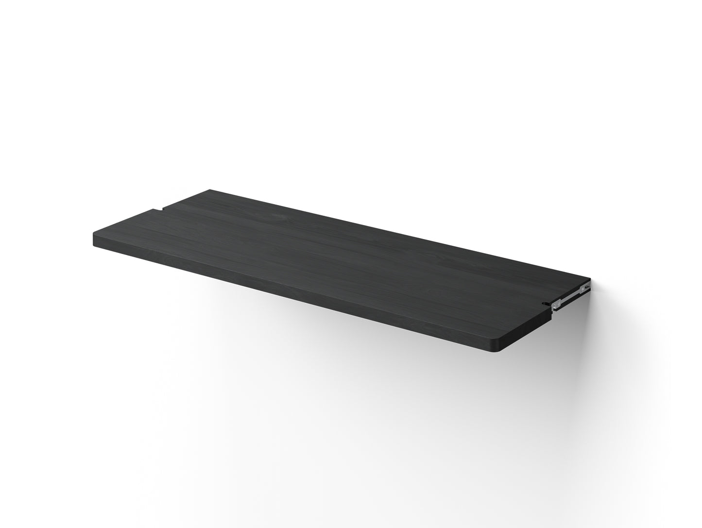 Gridlock Individual Components by Massproductions - W79 D30 Shelf / Black Stained Ash