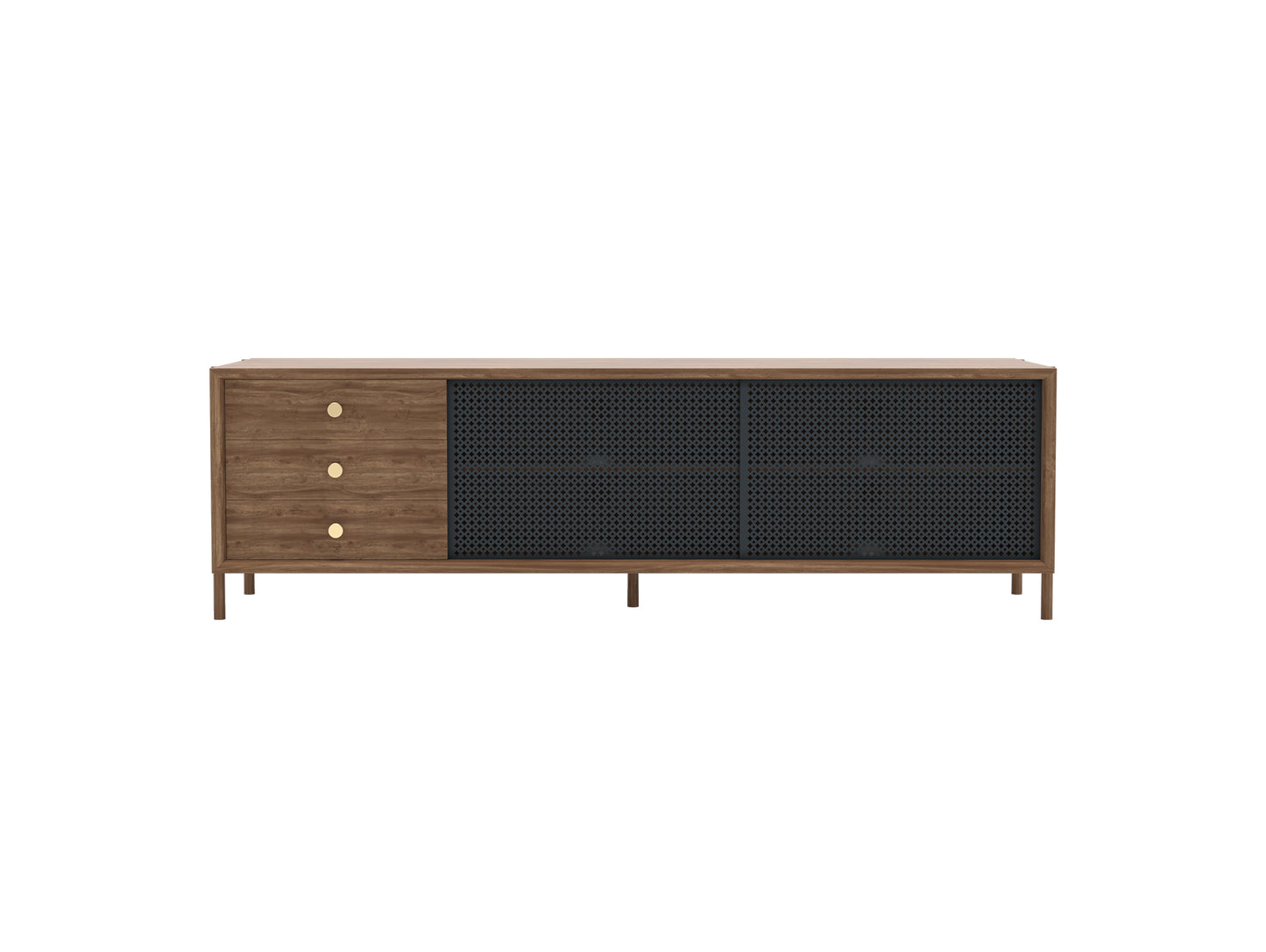 Gabin Low Sideboard by Harto - Walnut / Slate Grey