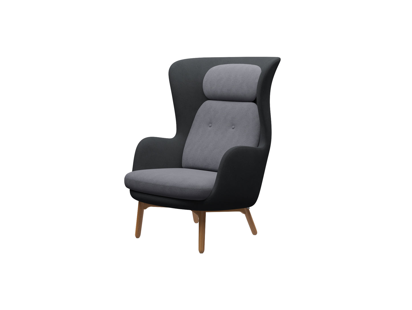 Ro Lounge Chair - Mixed Upholstery