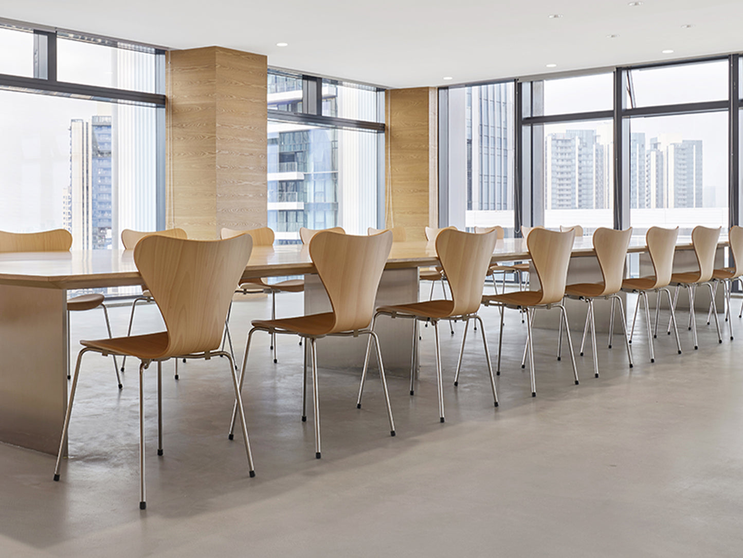 Series 7™ 3107 Dining Chair (Clear Lacquered Wood)