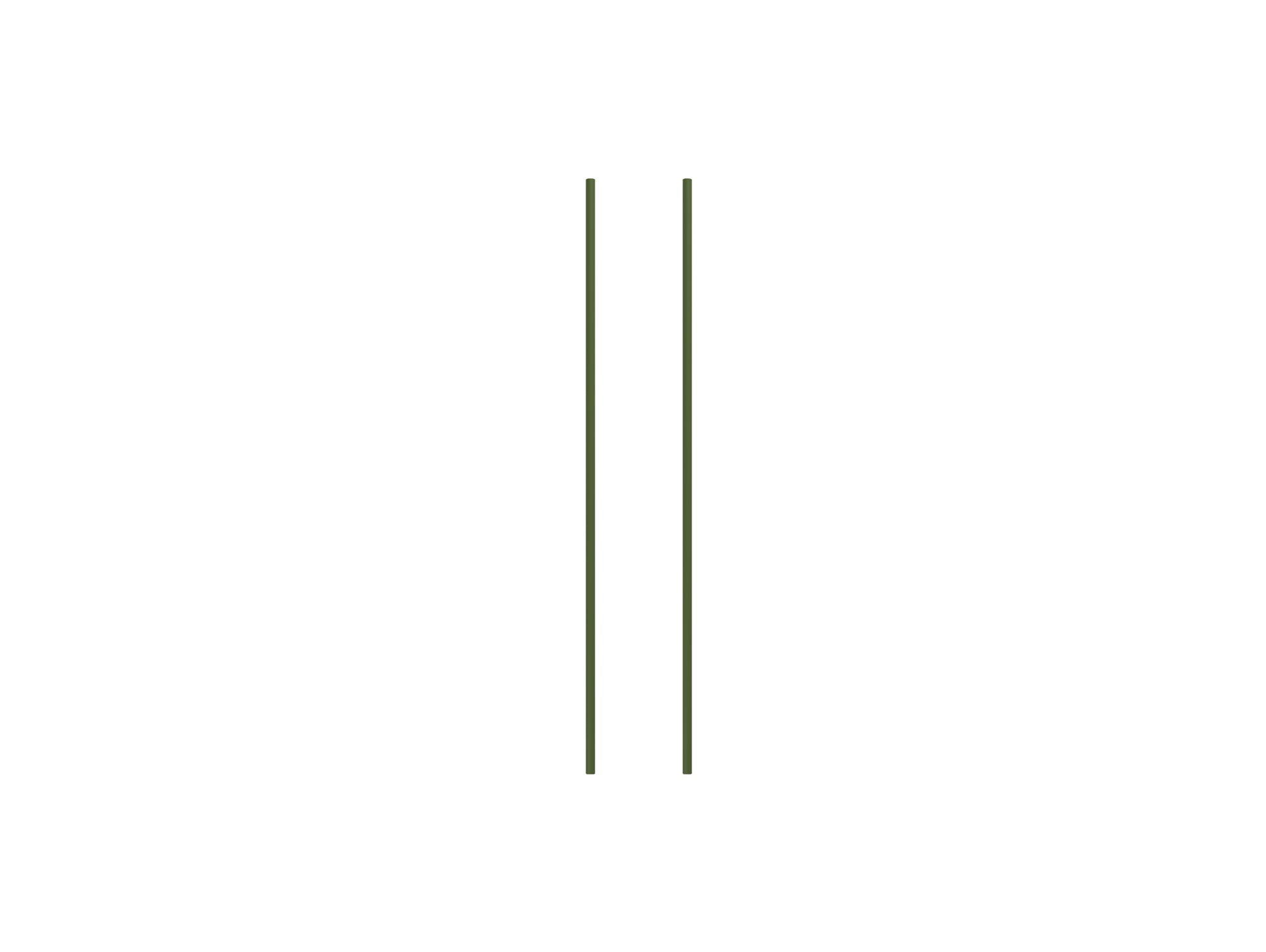 Set of 2 Legs - 115 cm / Pine Green