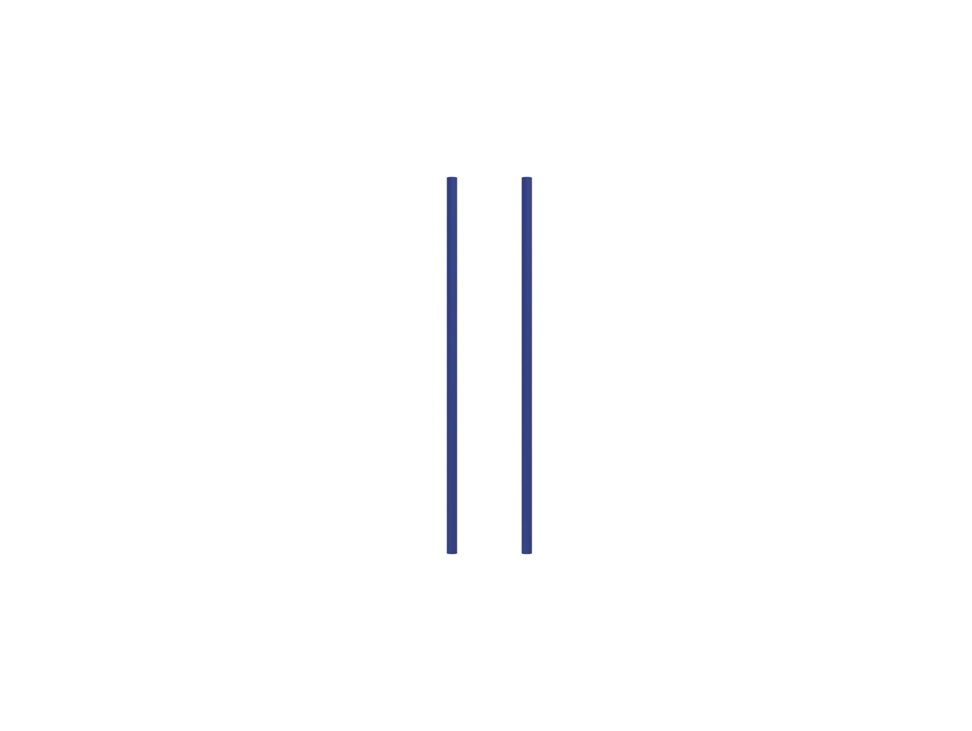 Set of 2 Legs - 65 cm / Deep Blue