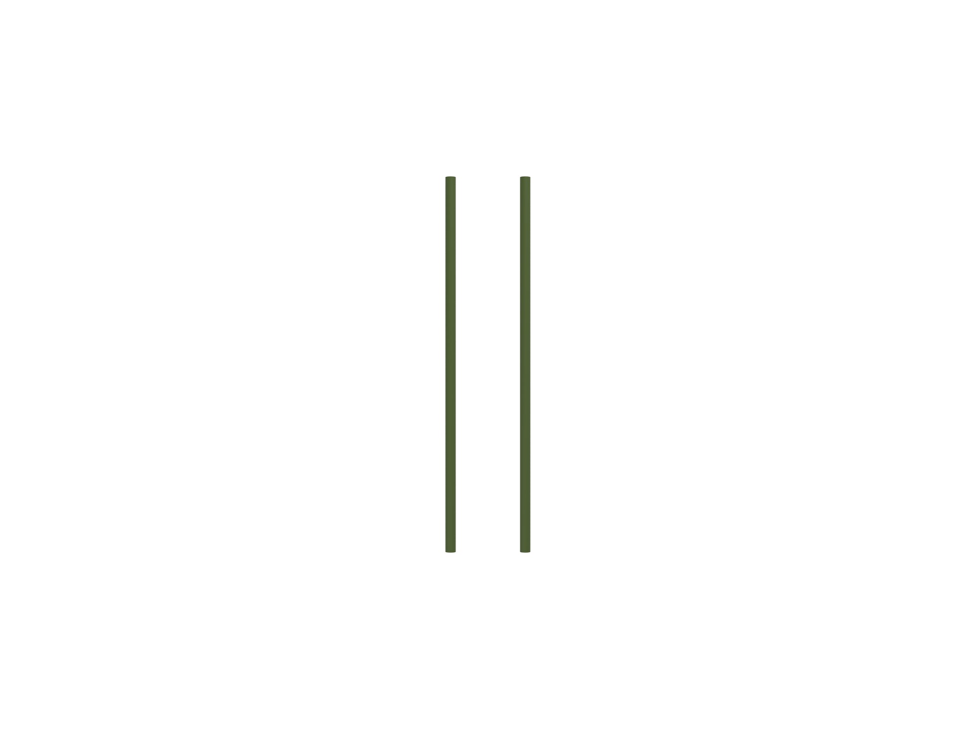 Set of 2 Legs - 65 cm / Deep Green