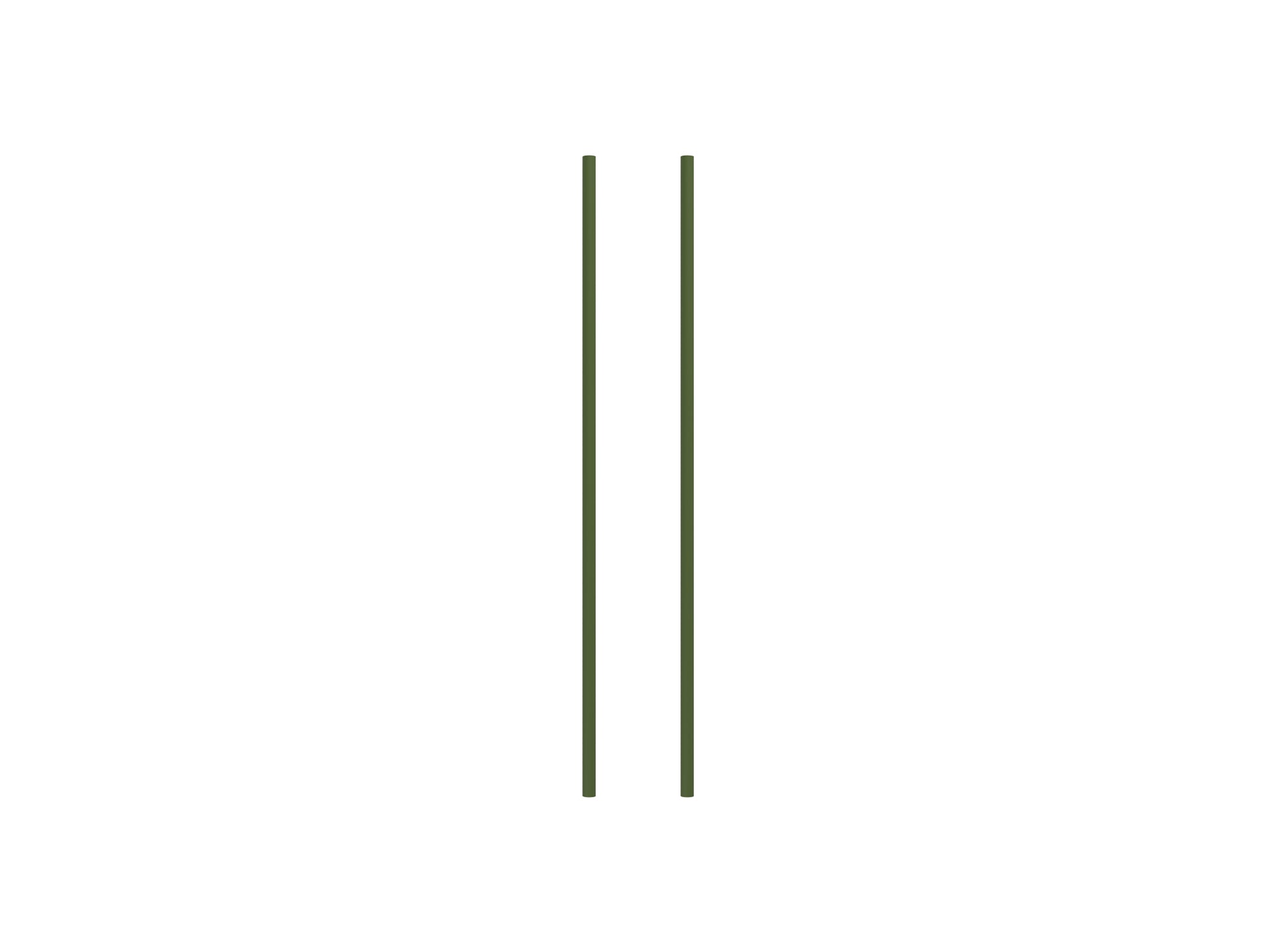 Set of 2 Legs - 85 cm / Pine Green