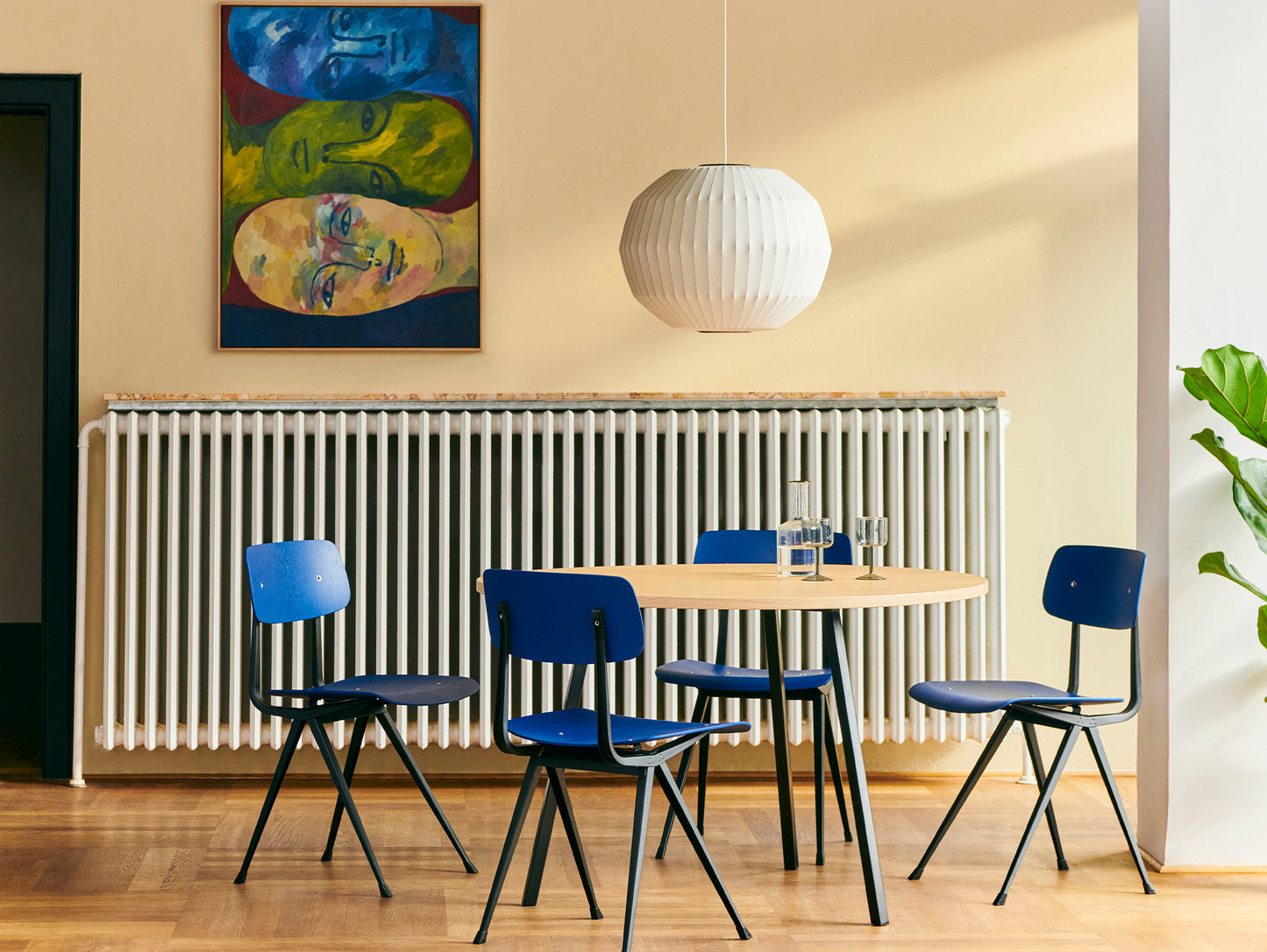 George Nelson Angled Sphere Bubble Pendant Lamp by HAY