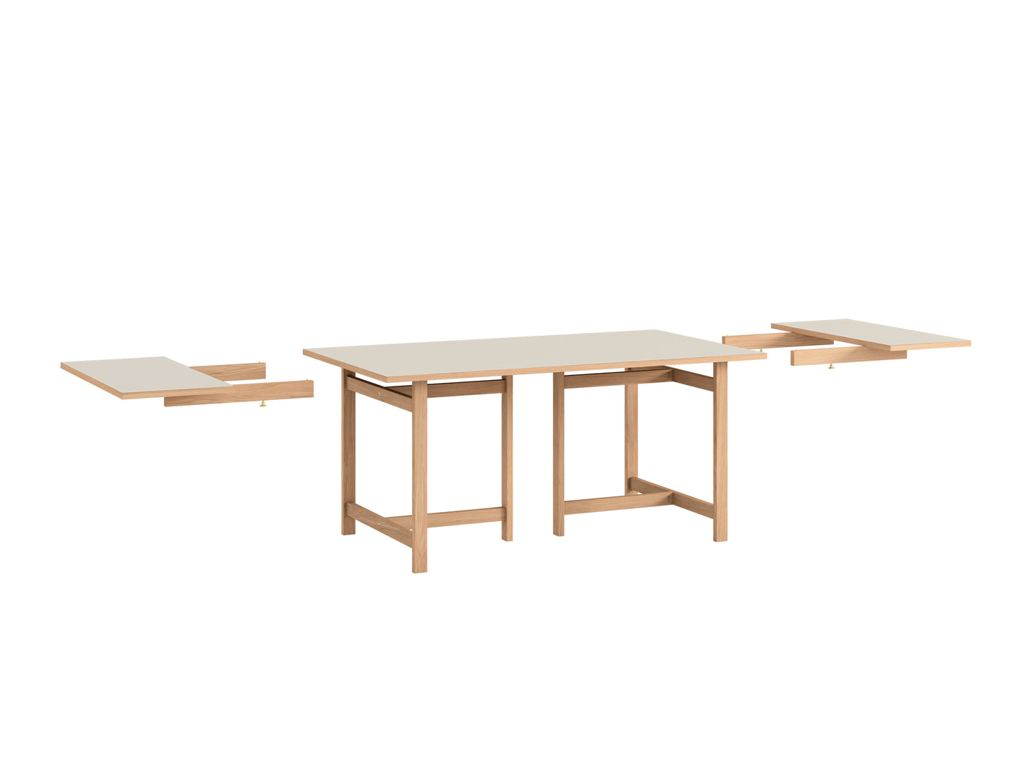 Rectangular Dining Table Extension Leaf by Moebe - Warm Beige