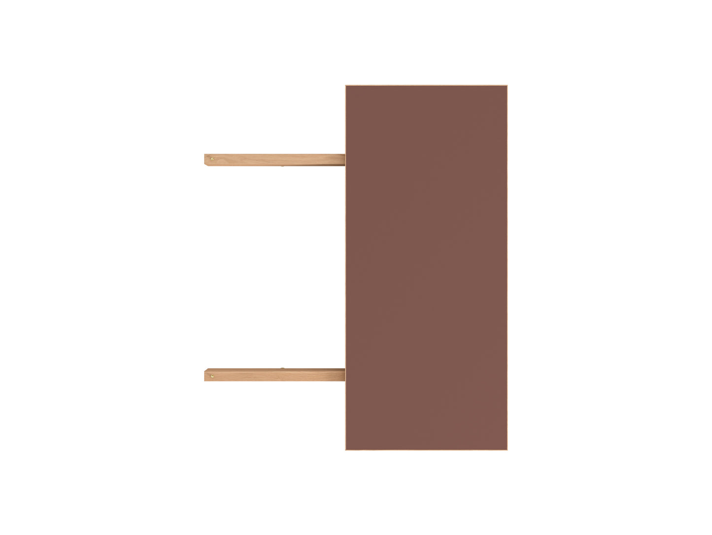 Rectangular Dining Table Extension Leaf by Moebe - Burgundy