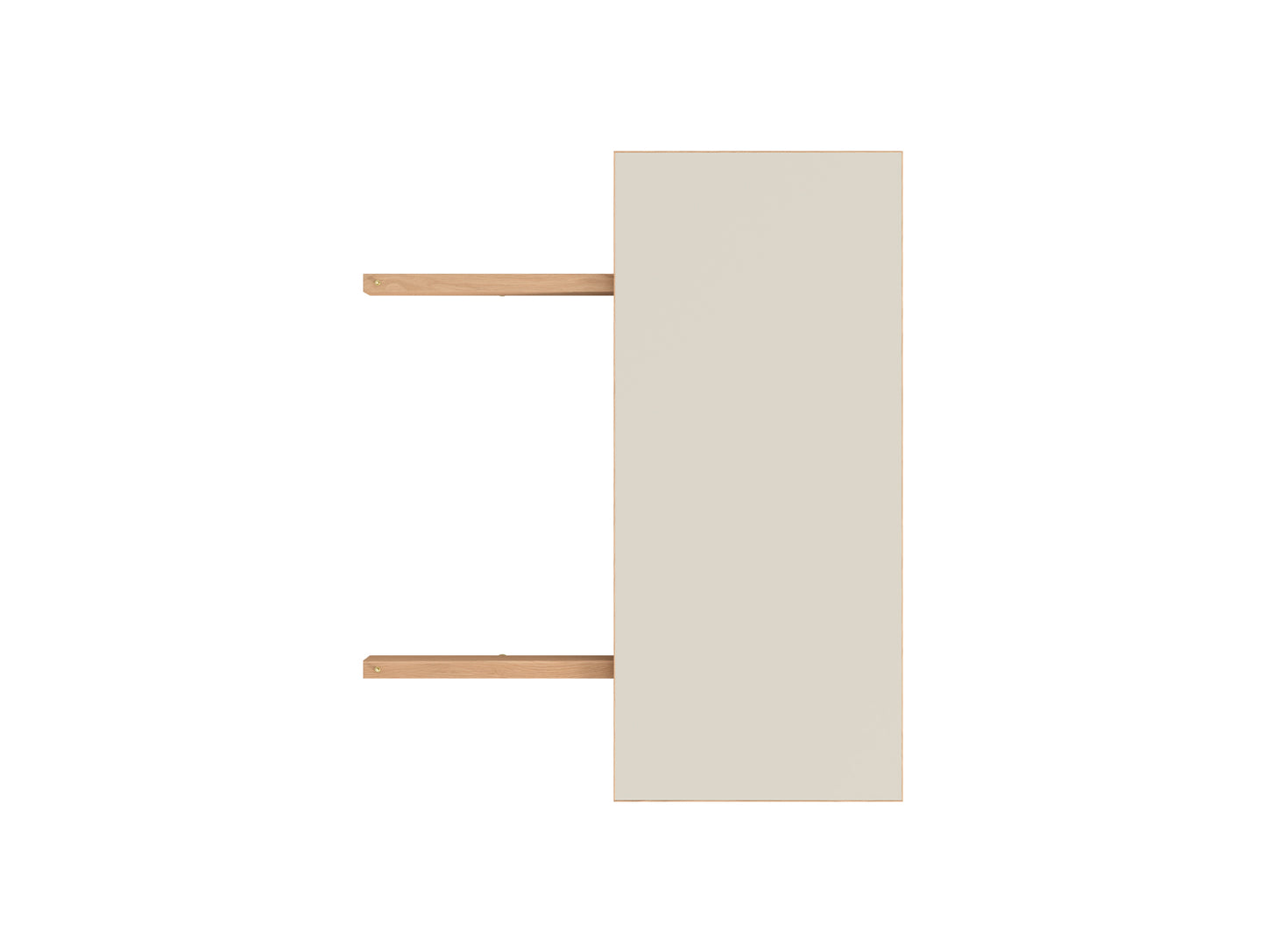 Rectangular Dining Table Extension Leaf by Moebe - Warm Beige
