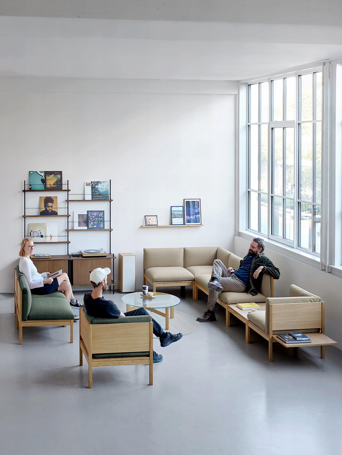 Modular 2-Seater Sofa by Moebe - Field 2 233, Re wool 987