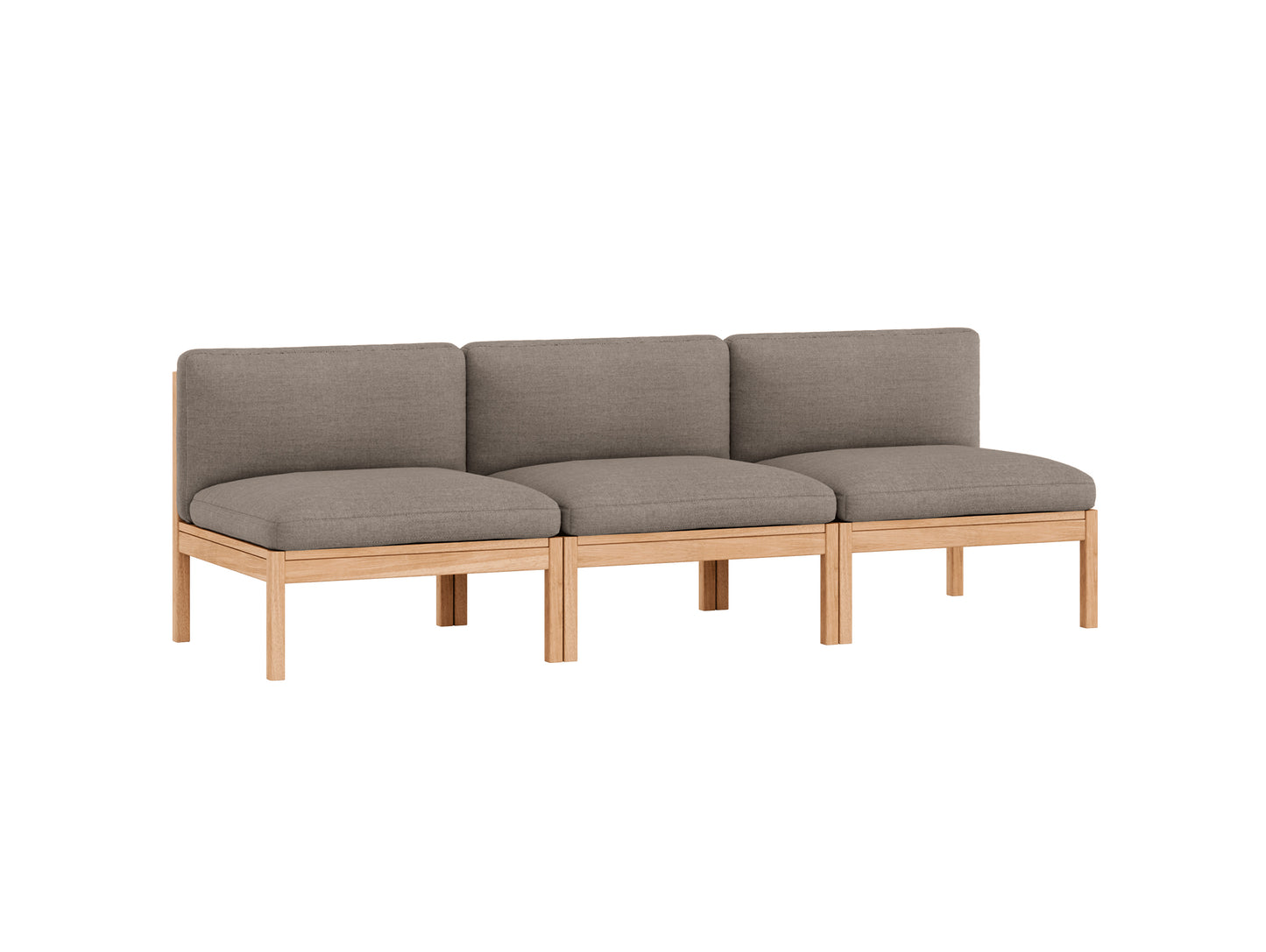 3-Seater Sofa Without Armrest by Moebe - Autumn 331