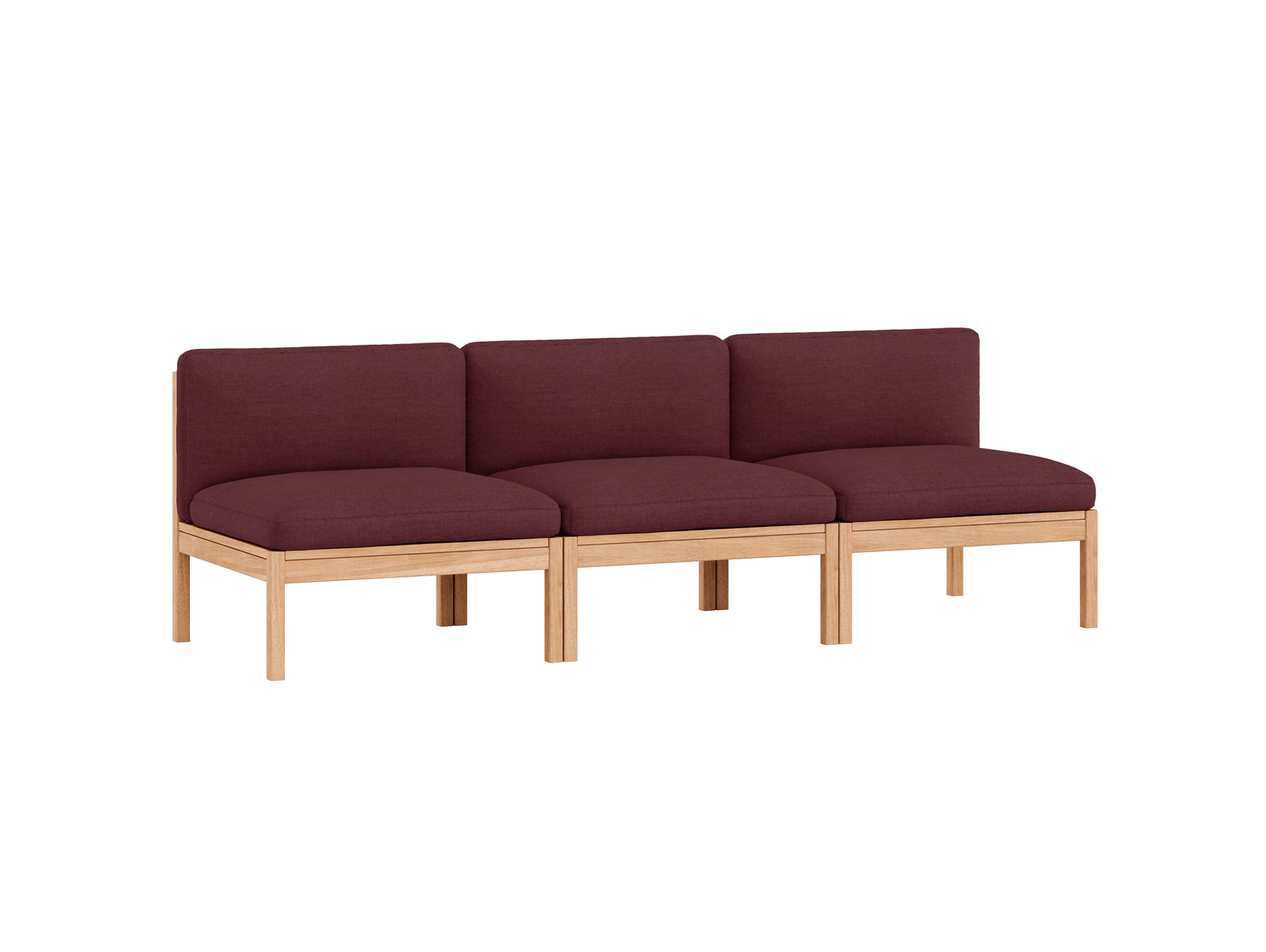 3-Seater Sofa Without Armrest by Moebe - Autumn 681