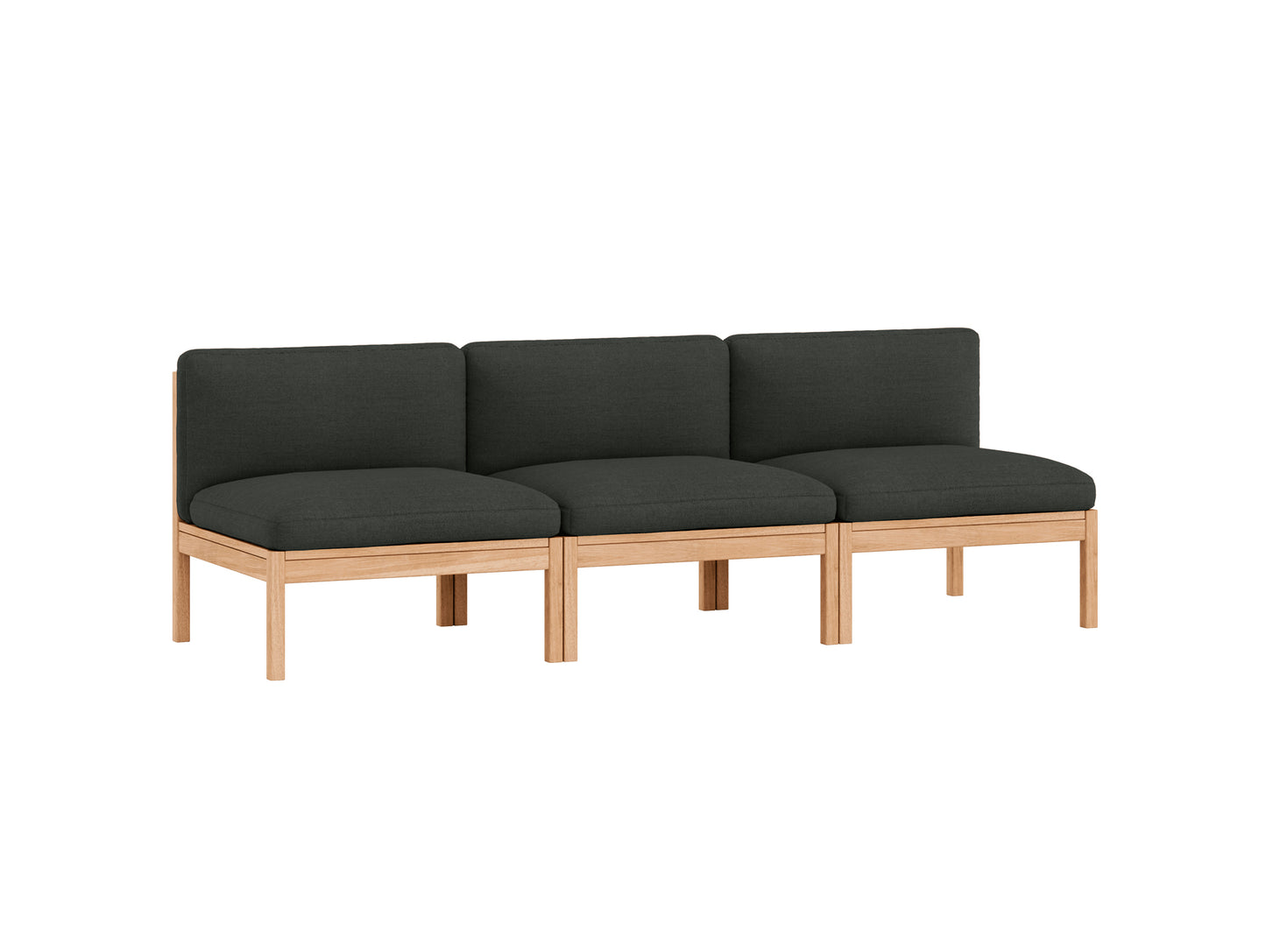 3-Seater Sofa Without Armrest by Moebe - Re-wool 198