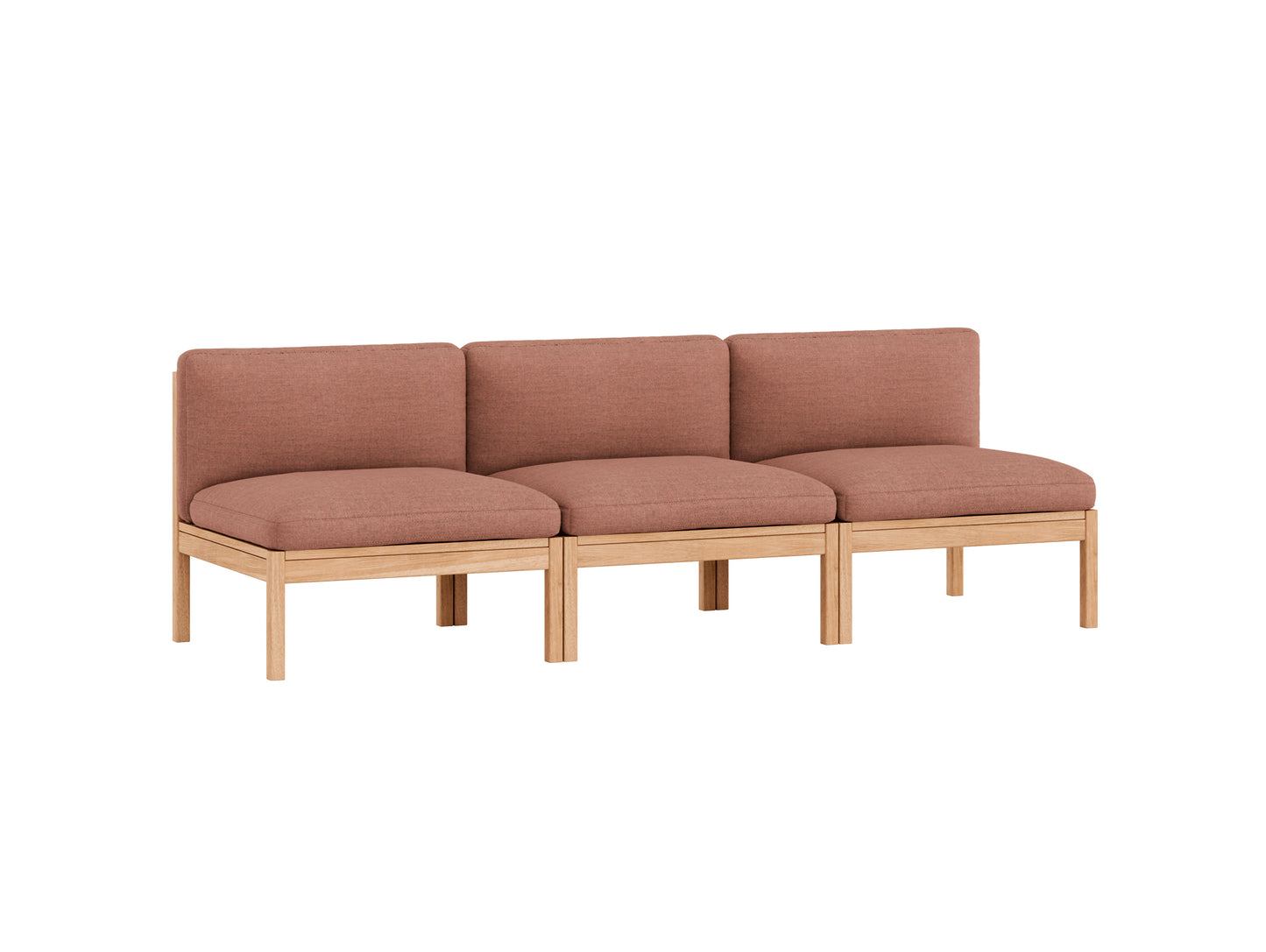 3-Seater Sofa Without Armrest by Moebe - Re-wool 648