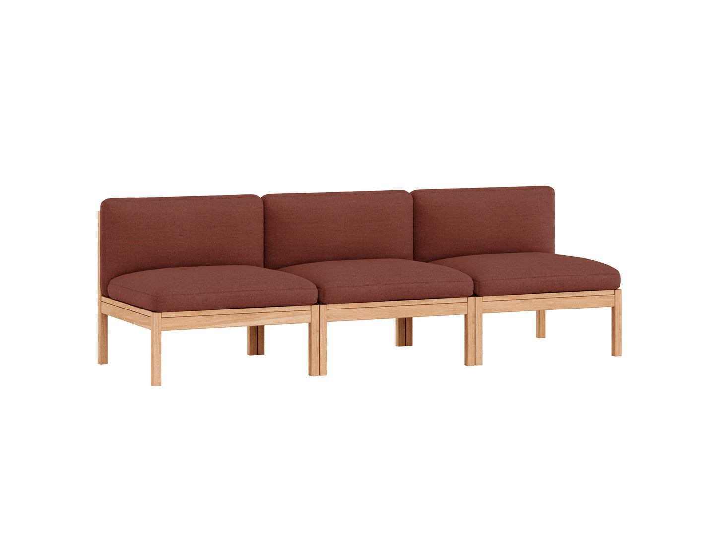 3-Seater Sofa Without Armrest by Moebe - Re-wool 687