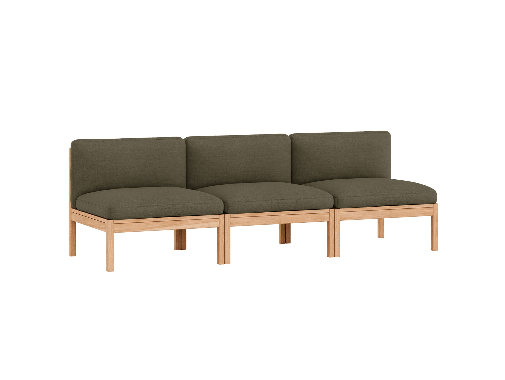 3-Seater Sofa Without Armrest by Moebe - Re-wool 977
