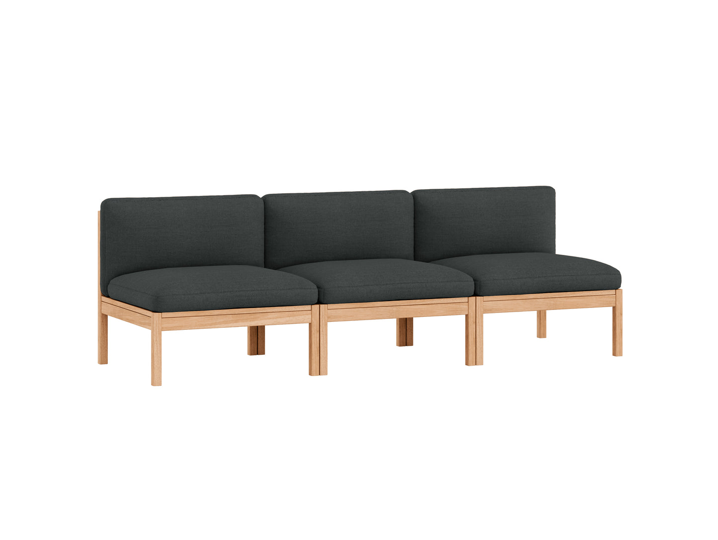 3-Seater Sofa Without Armrest by Moebe - Re-wool 987