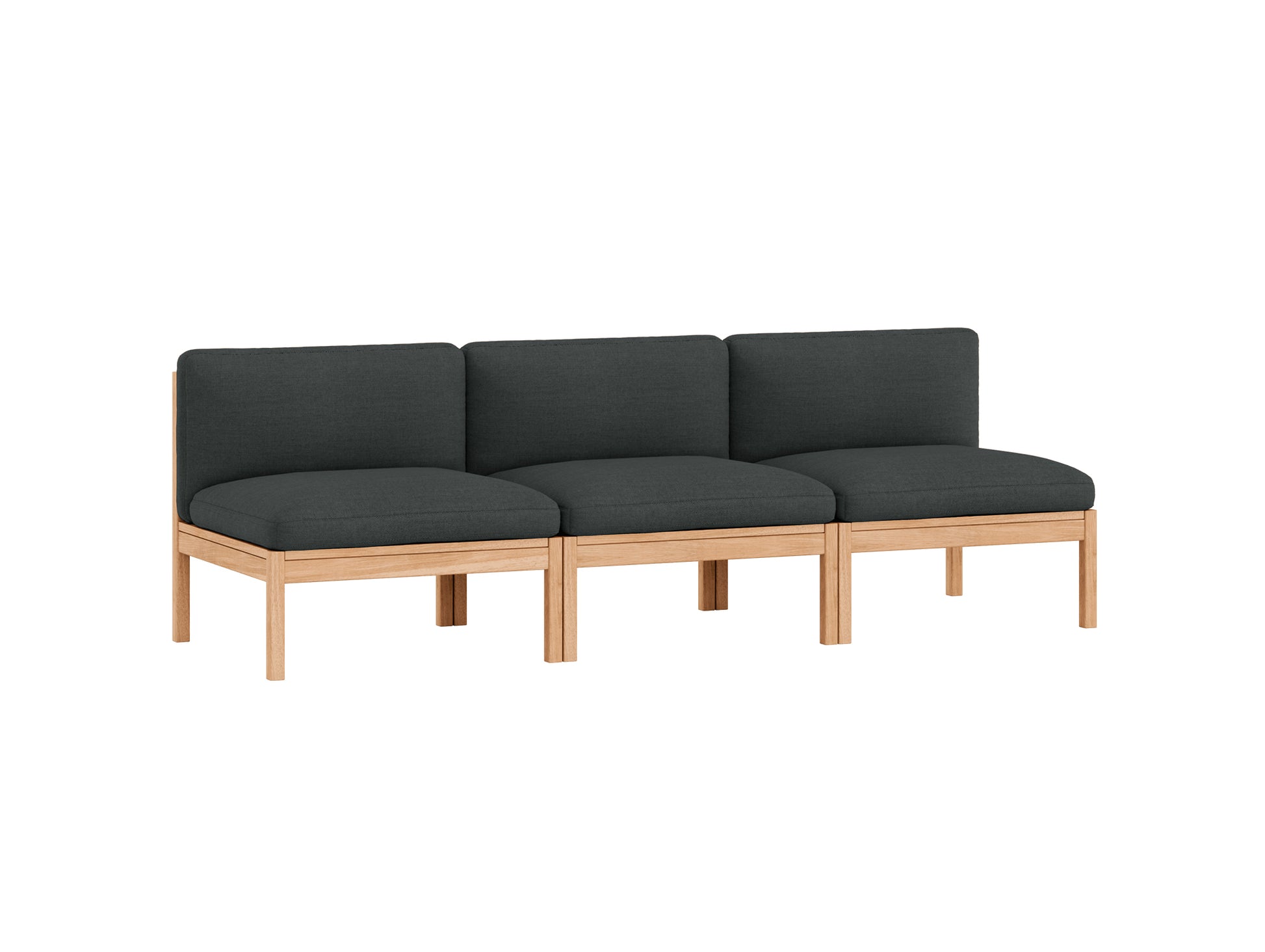 3-Seater Sofa Without Armrest by Moebe - Re-wool 987