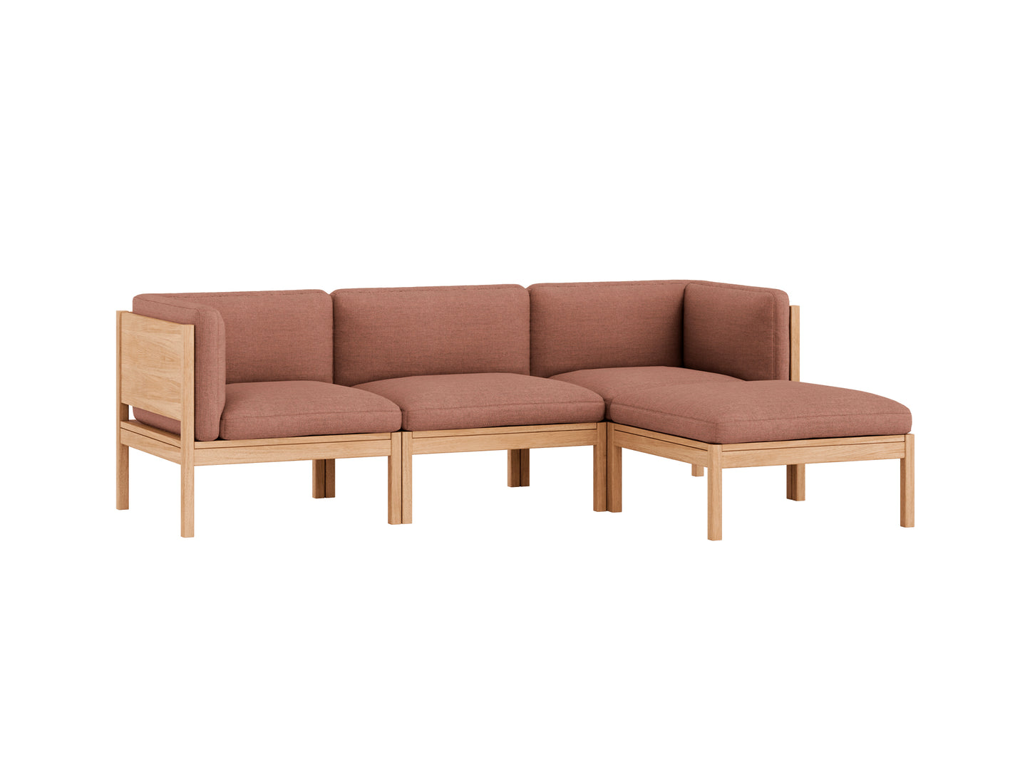 3-Seater Sofa with Chaise Longue by Moebe - Re-wool 648