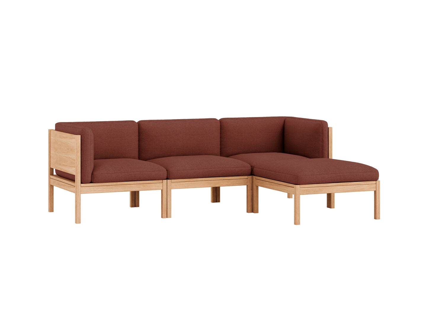 3-Seater Sofa with Chaise Longue by Moebe - Re-wool 687
