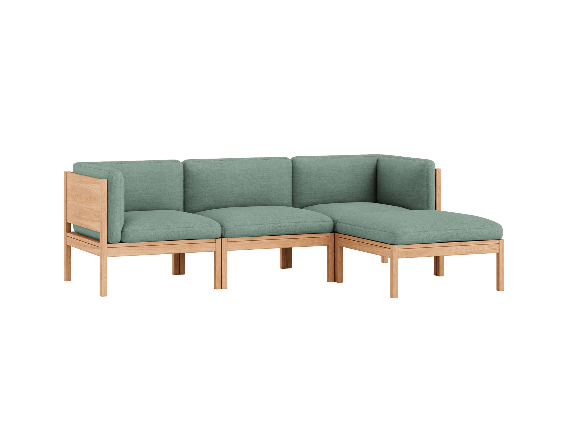 3-Seater Sofa with Chaise Longue by Moebe - Re-wool 868