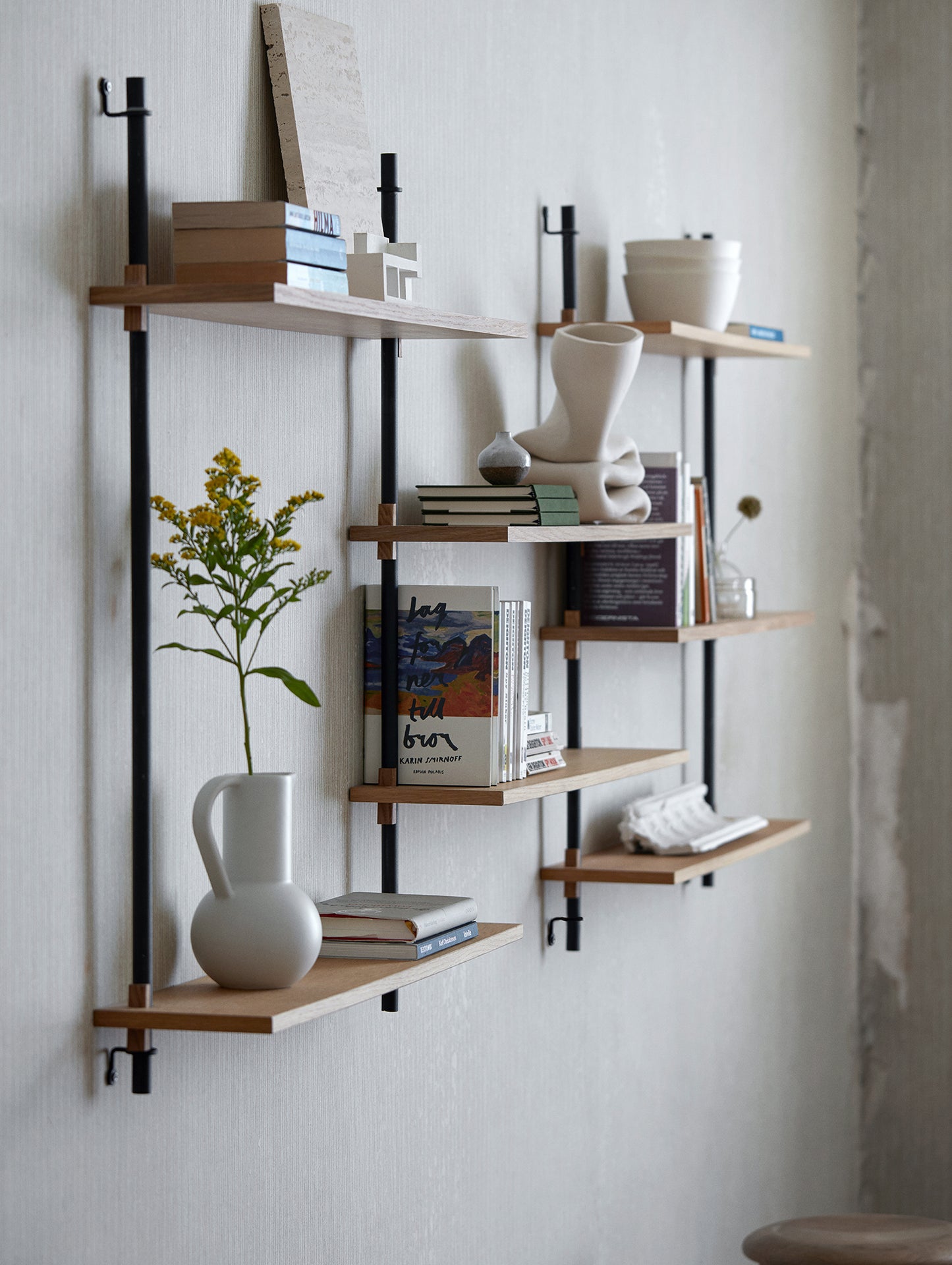 Wall Shelving System Sets (65 cm) by Moebe