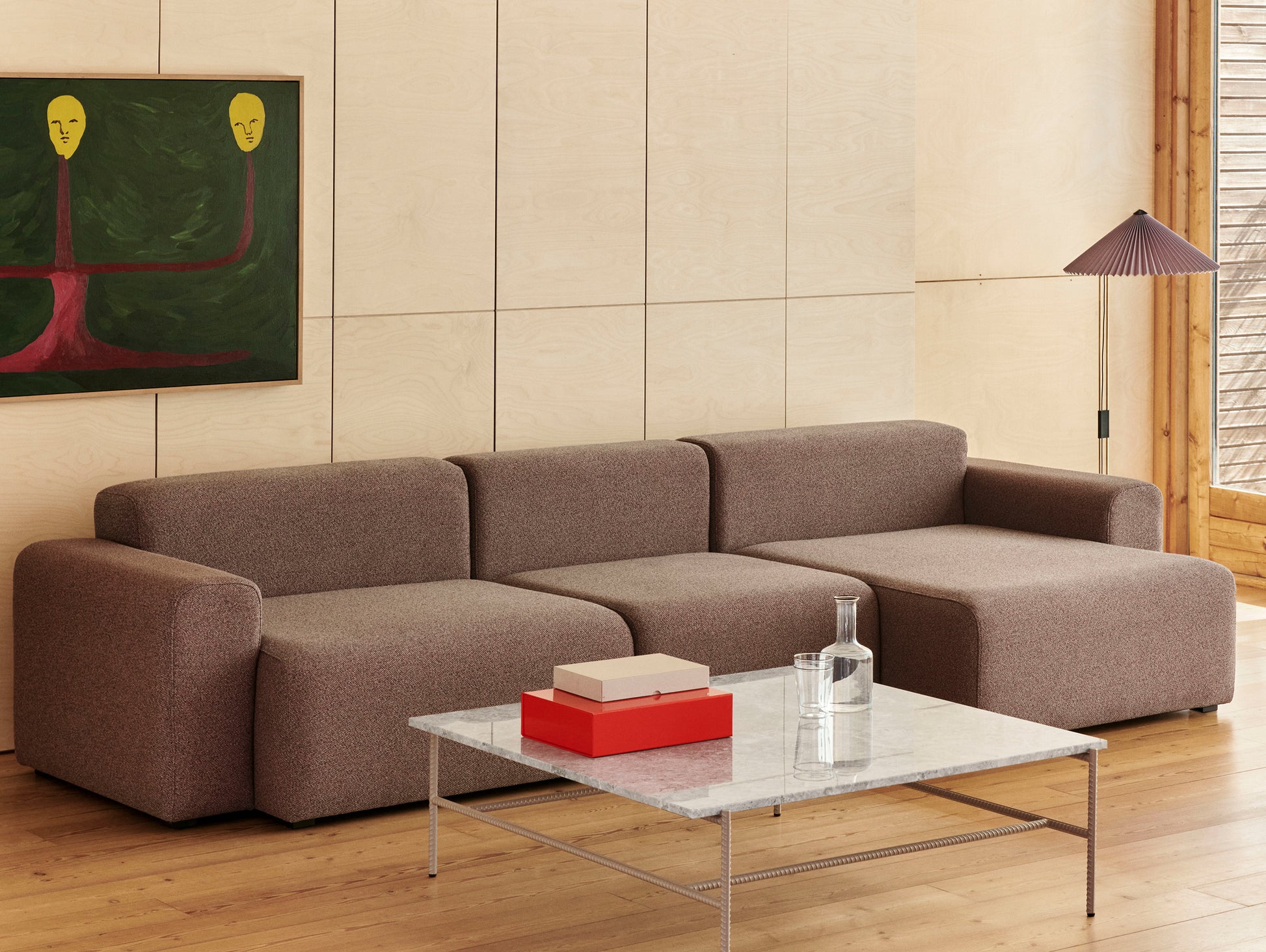 Mags 3 Seater Sofa (Low Armrest) by HAY - Combination 10 / Loft 103