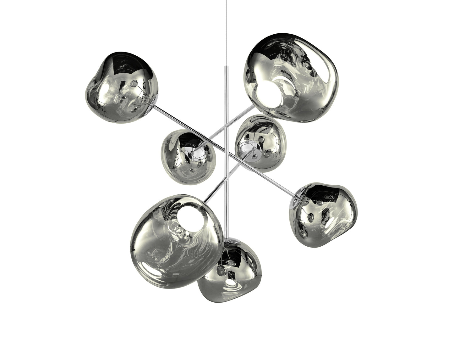 Melt LED Chandelier by Tom Dixon - Large / Chrome