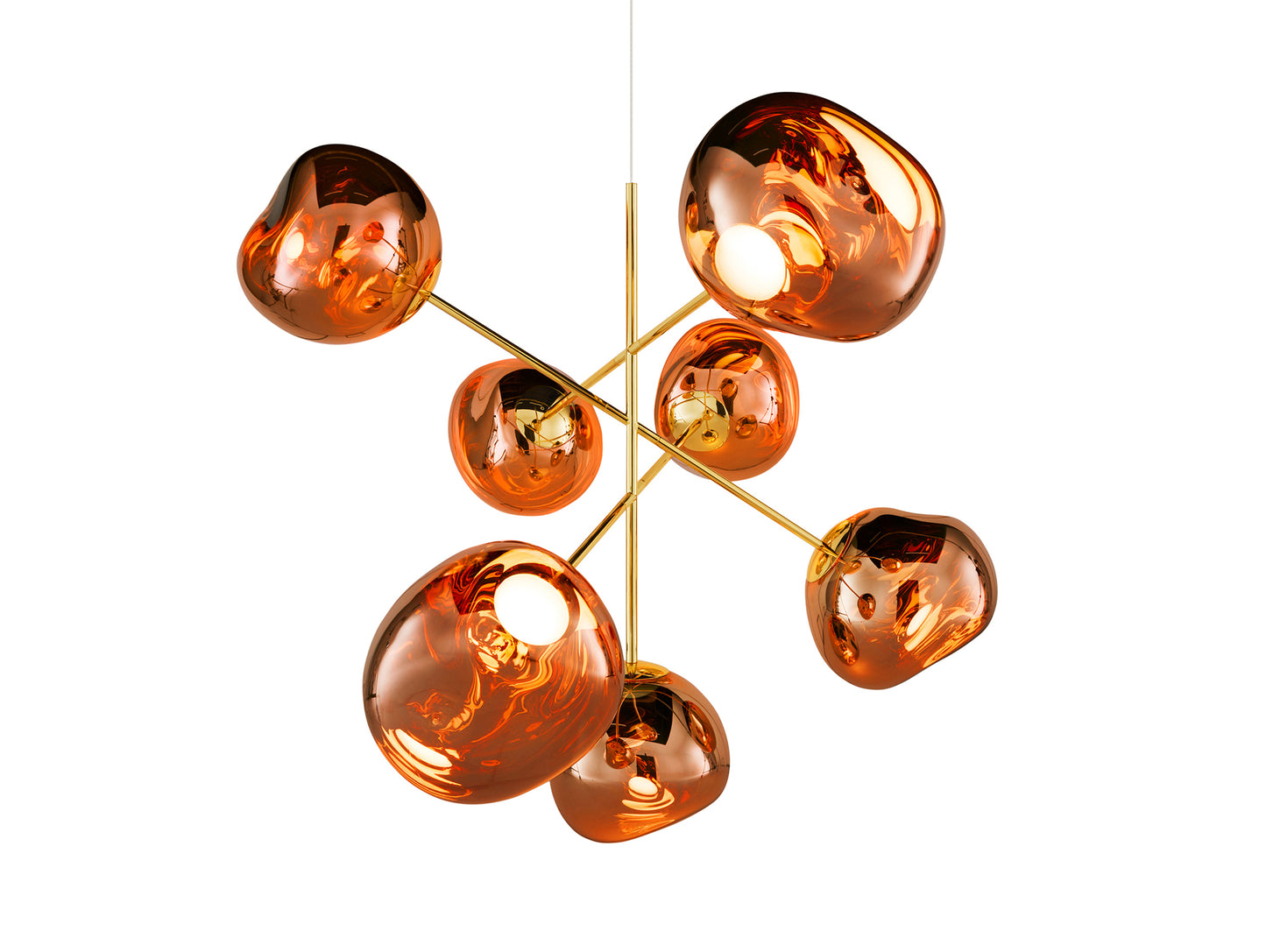 Melt LED Chandelier by Tom Dixon -Large / Copper