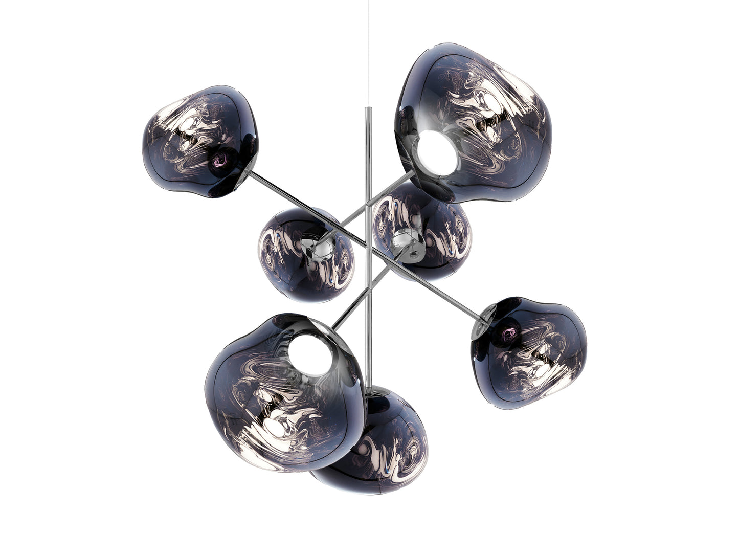 Melt LED Chandelier by Tom Dixon - Large / Smoke