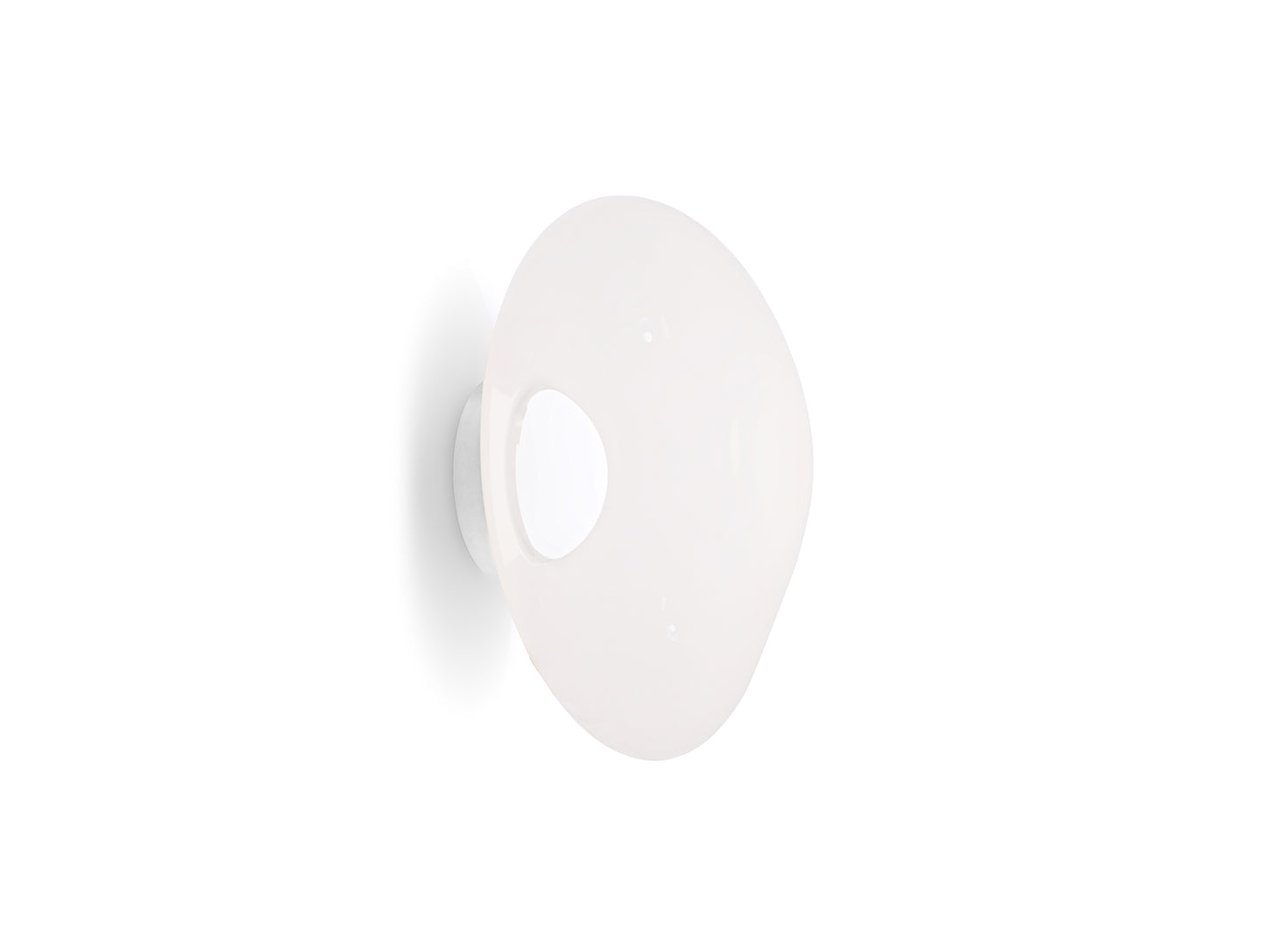 Melt Surface LED Wall Lamp by Tom Dixon - Opal / Silver