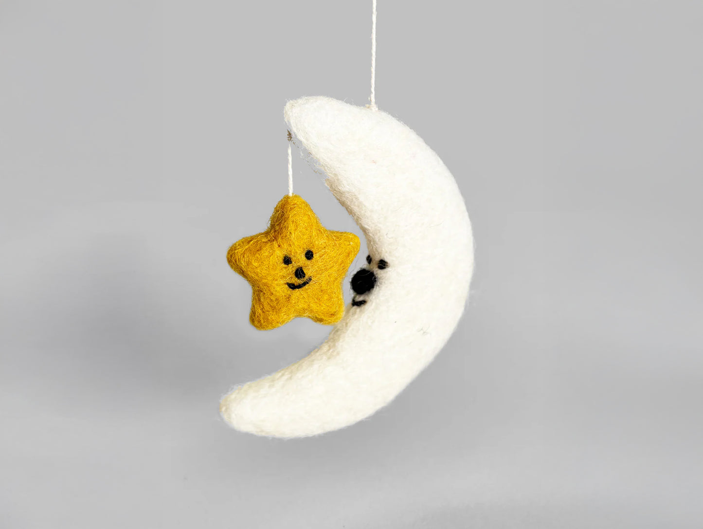 Moon & Star Felt Hanging Decoration