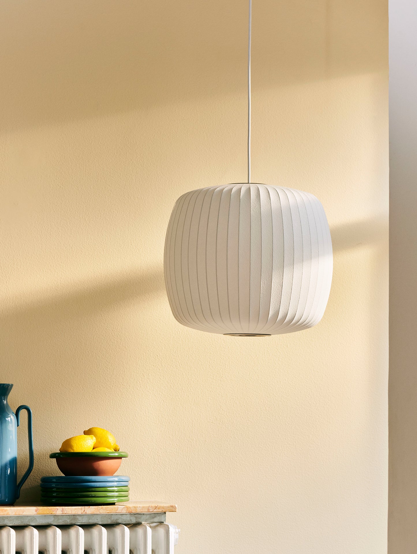 George Nelson Roll Bubble Pendant Lamp by HAY