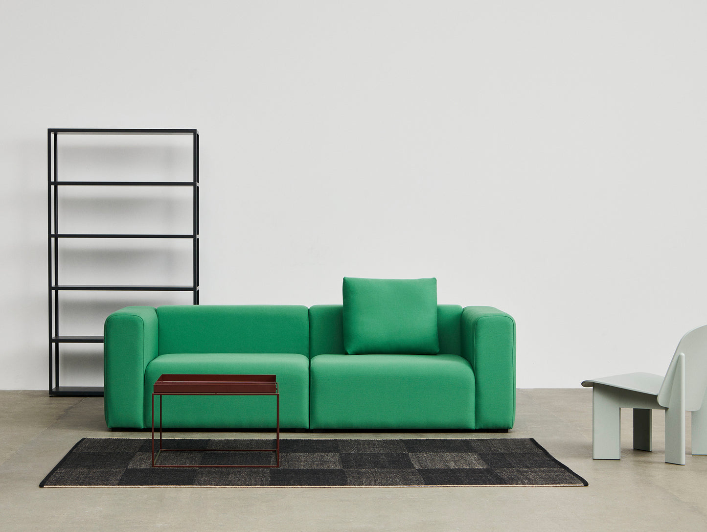 Mags 2.5 Seater Sofa by HAY - Combination 1 / Steelcut 932