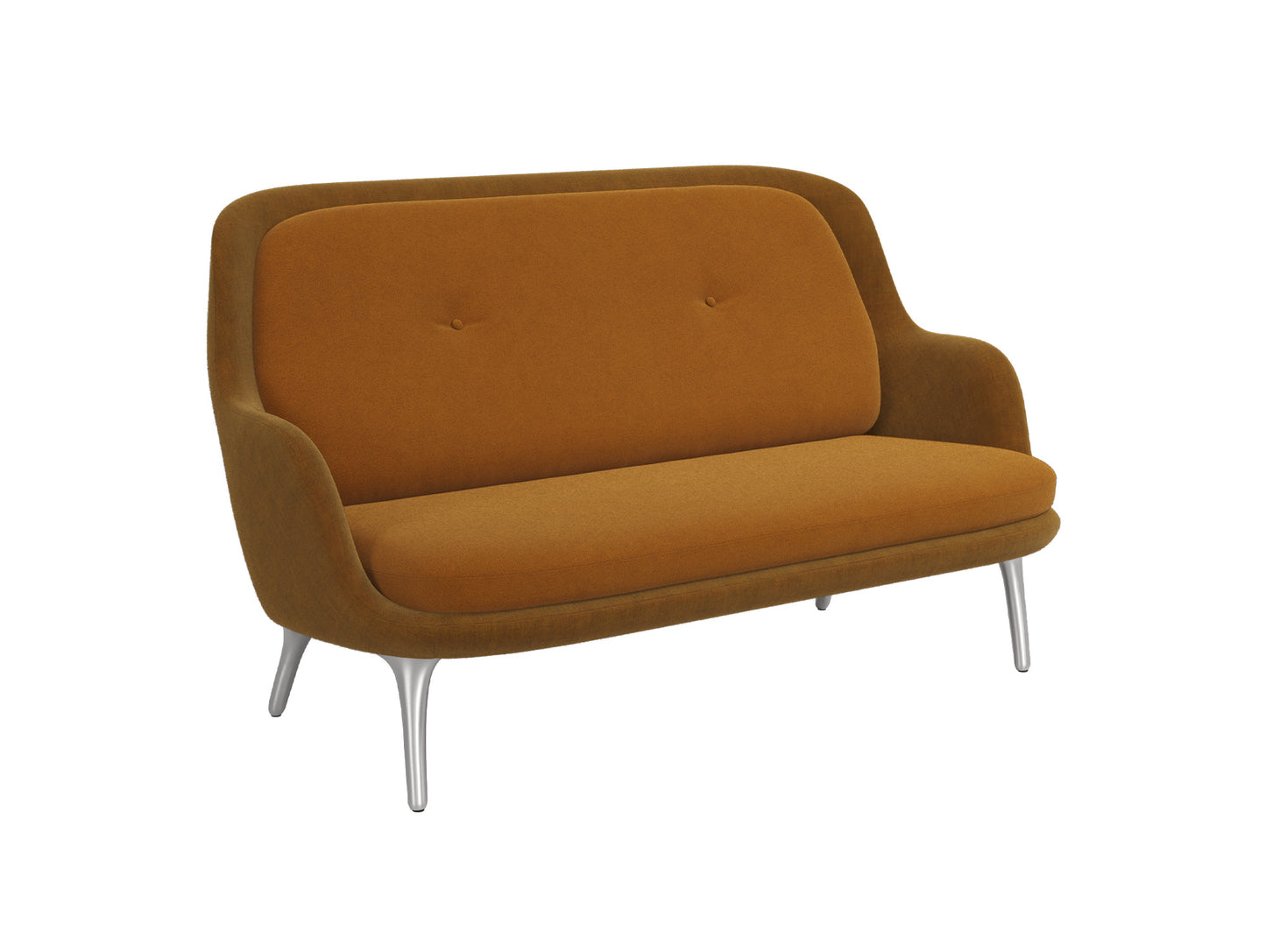 Fri 2-Seater Sofa by Fritz Hansen - JH140/ Shell: Remix 3 422 / Cushions: Vidar 4 472