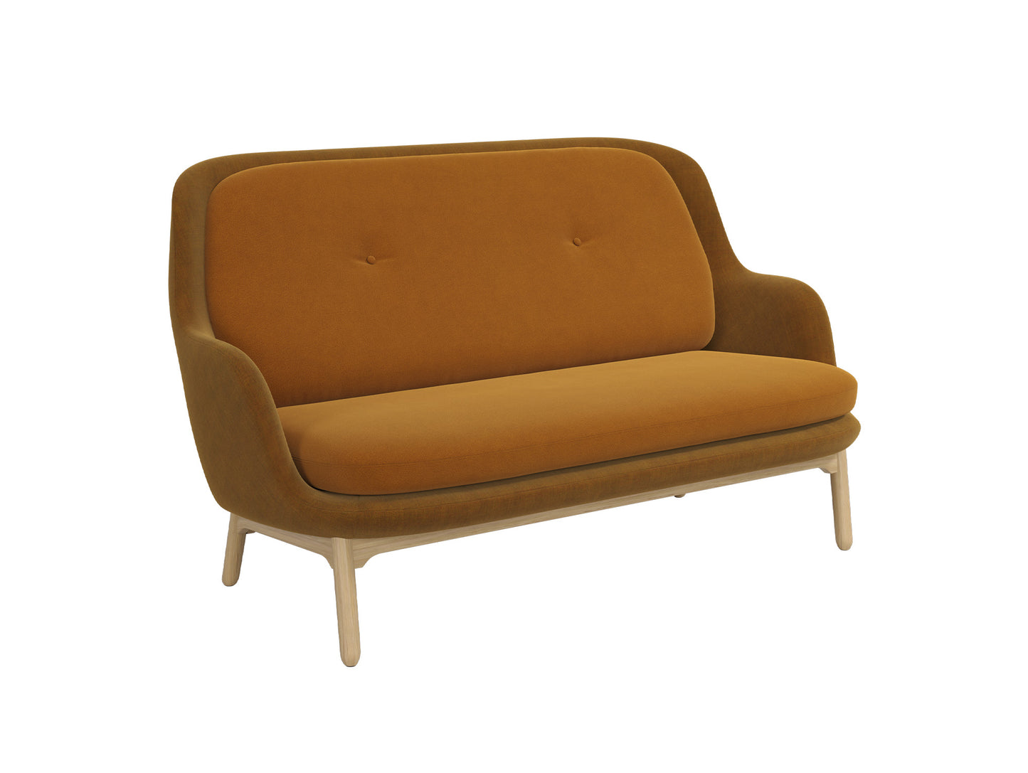 Fri 2-Seater Sofa by Fritz Hansen - JH150/ Shell: Remix 3 422 / Cushions: Vidar 4 472