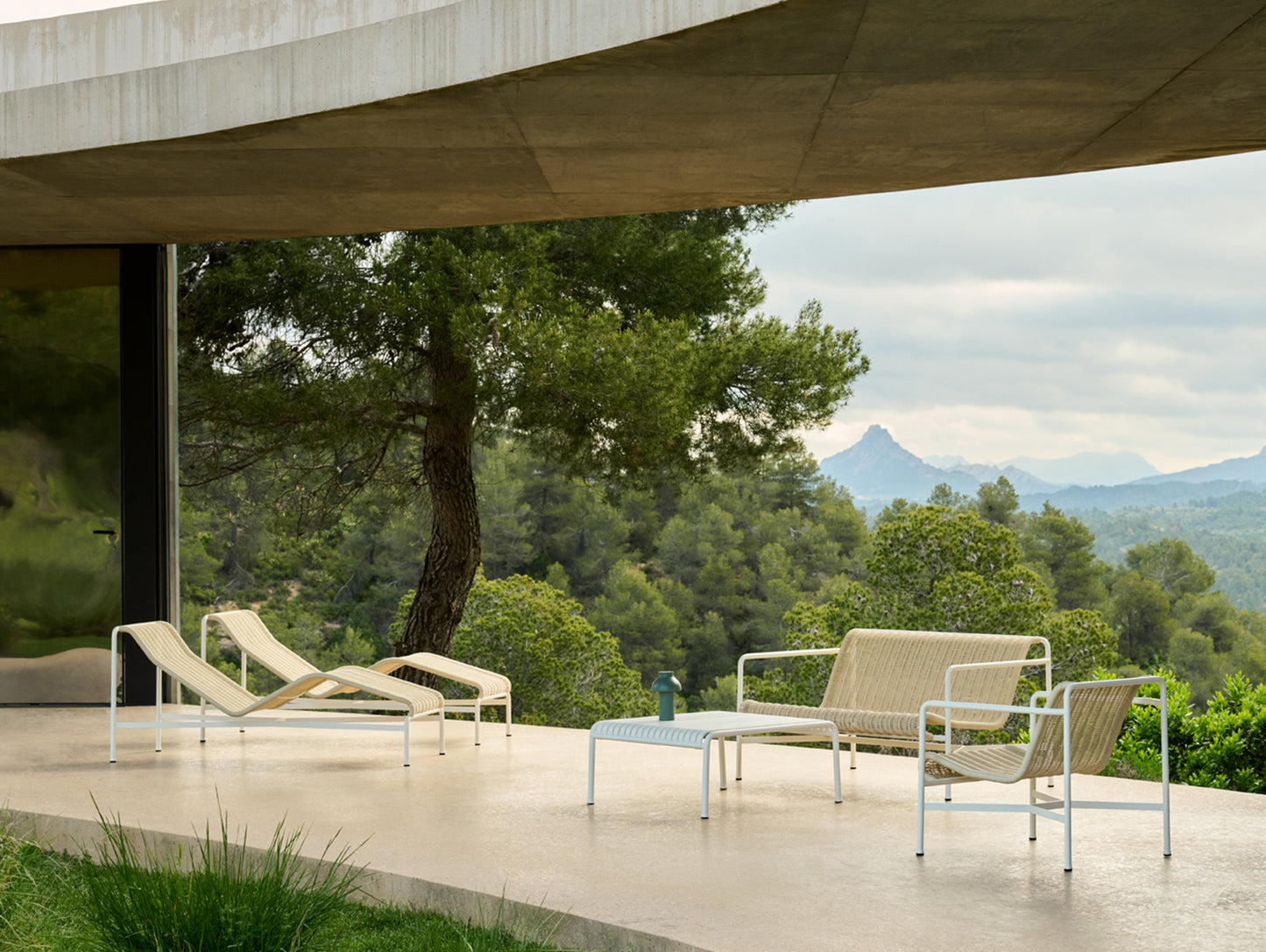 Palissade Cord Lounge Sofa by HAY - Cream White Cord