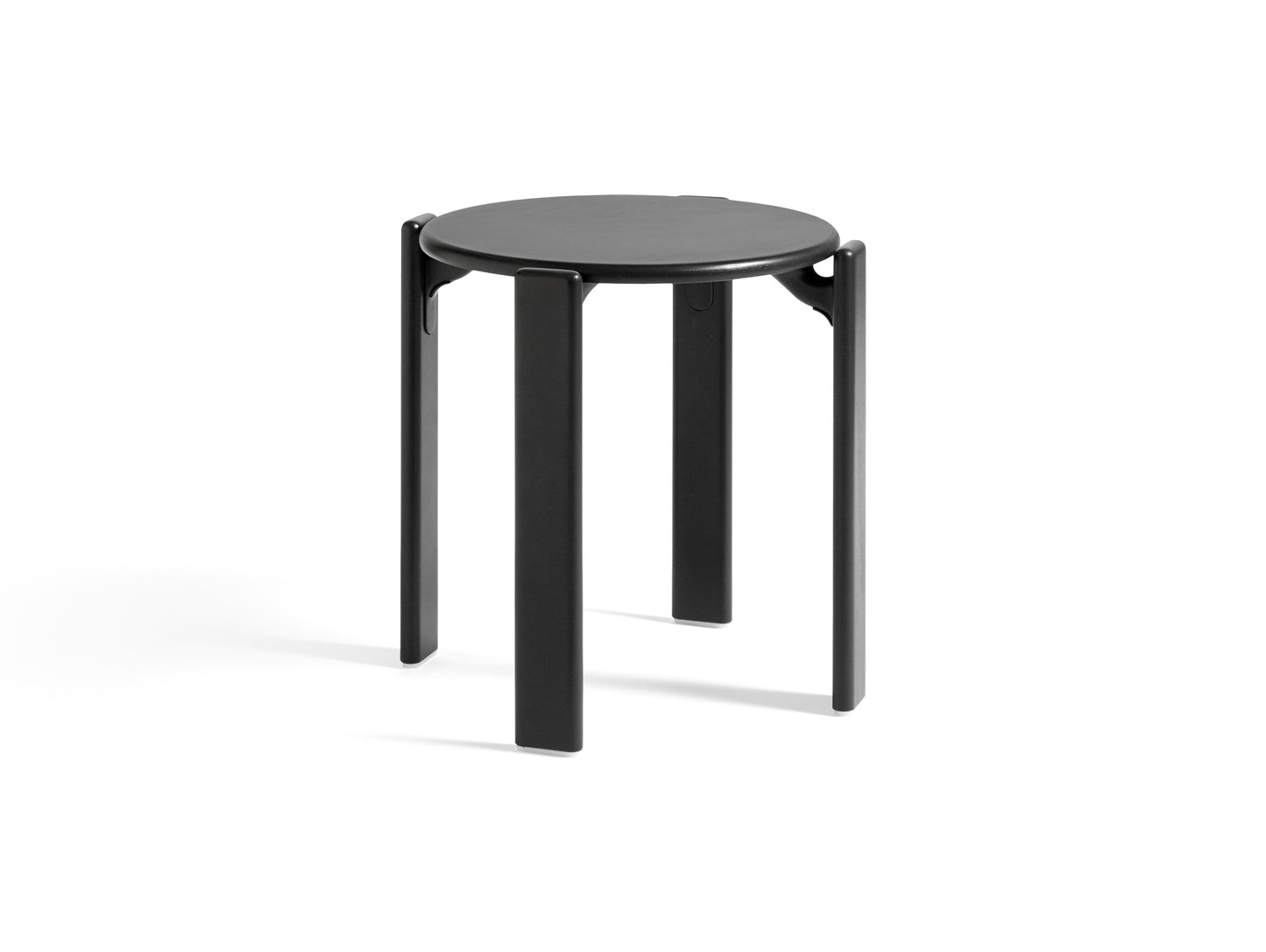 Rey Low Stool by HAY - Deep Black