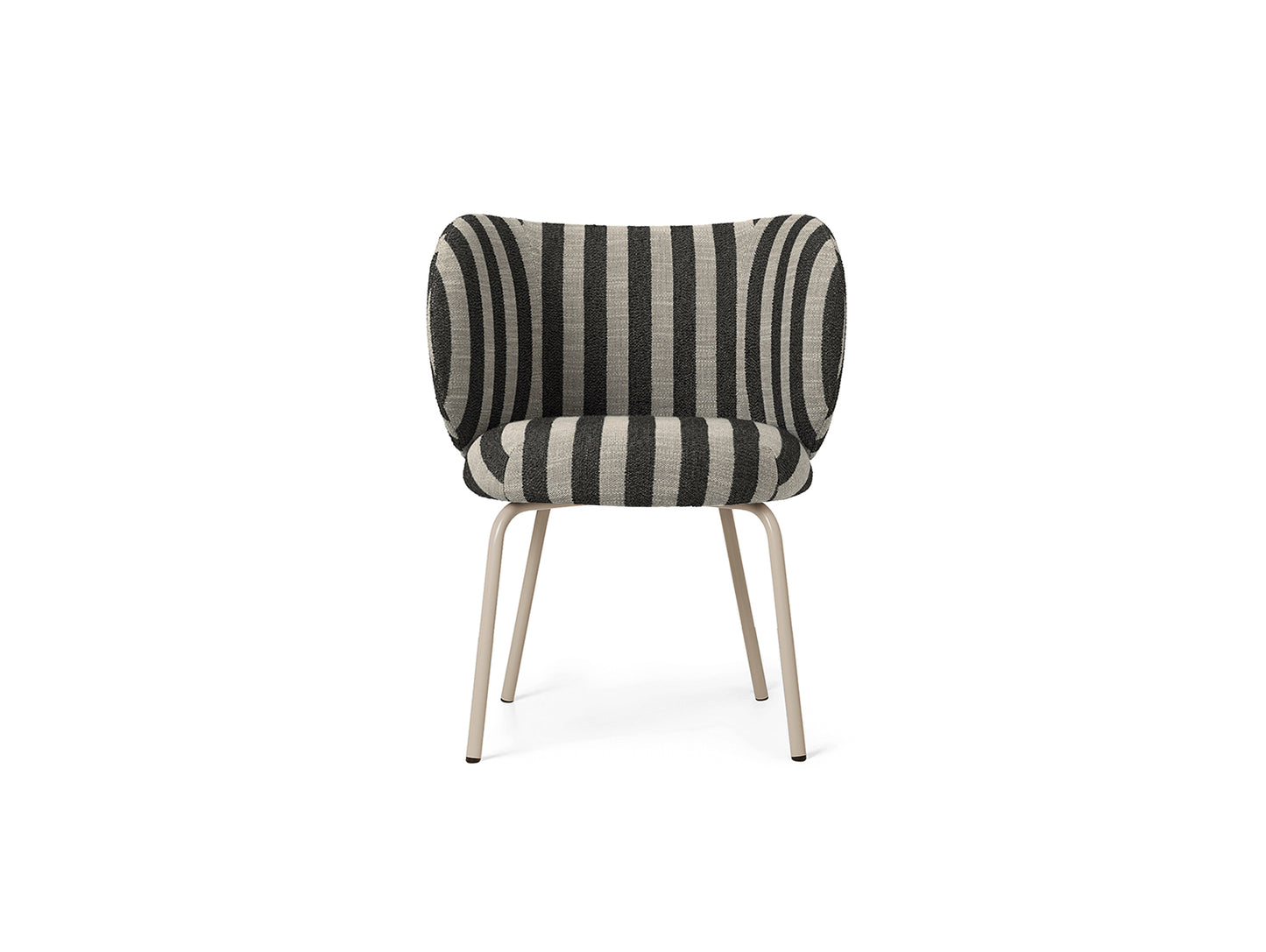 Rico Dining Chair - Fixed Base by Ferm Living - Louisiana / Cashmere Base