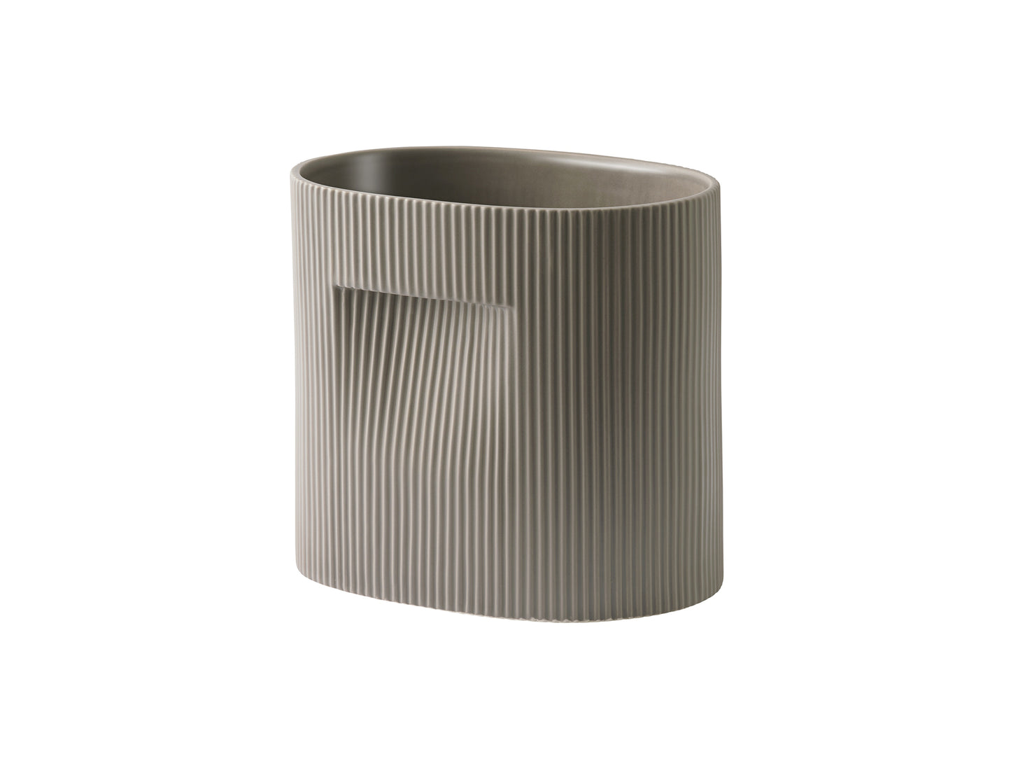 Ridge Planter by Muuto - H24 / Taupe