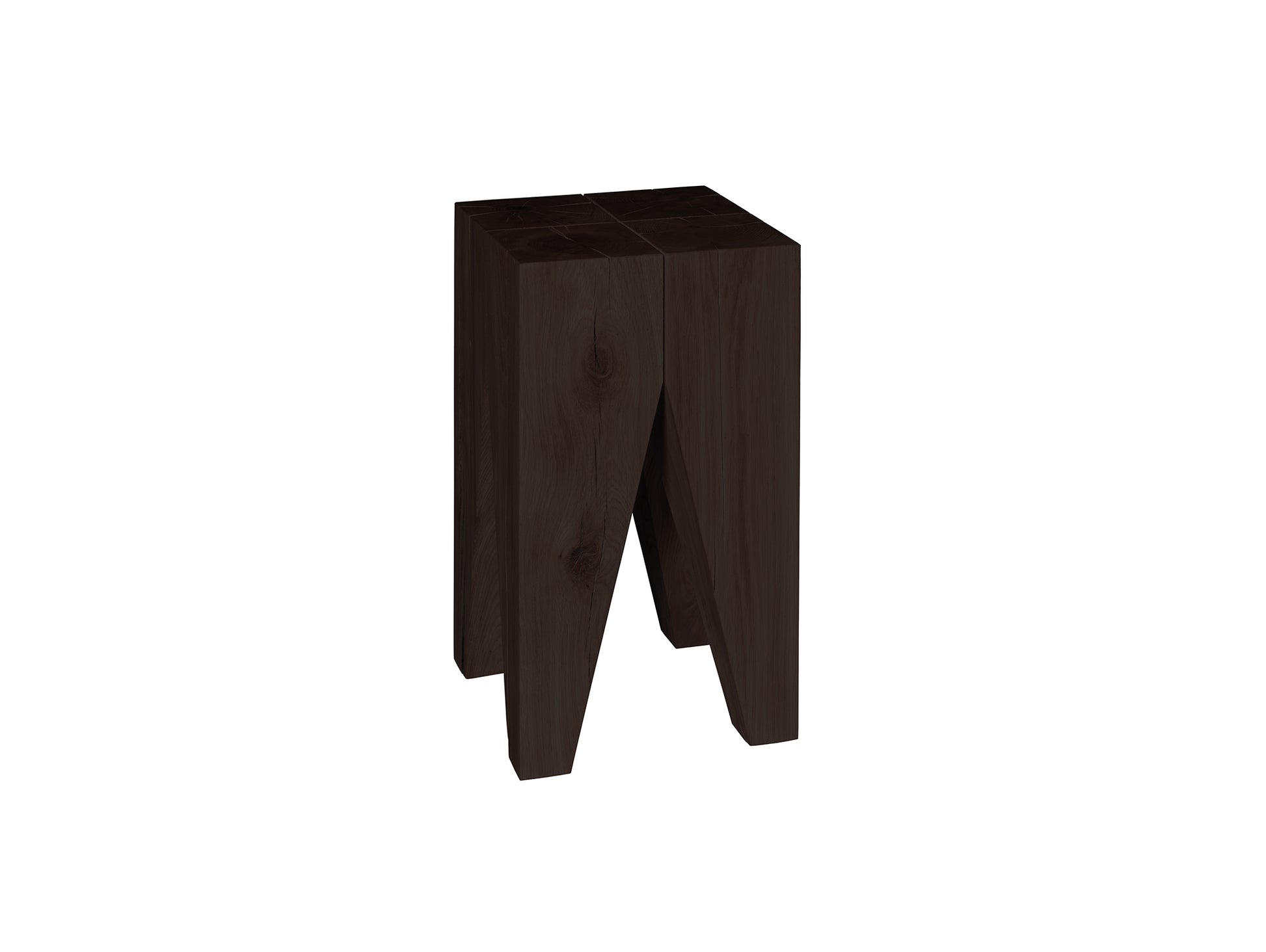 Backenzahn Side Table by e15 - Dark Brown Stained Lacquered Oak