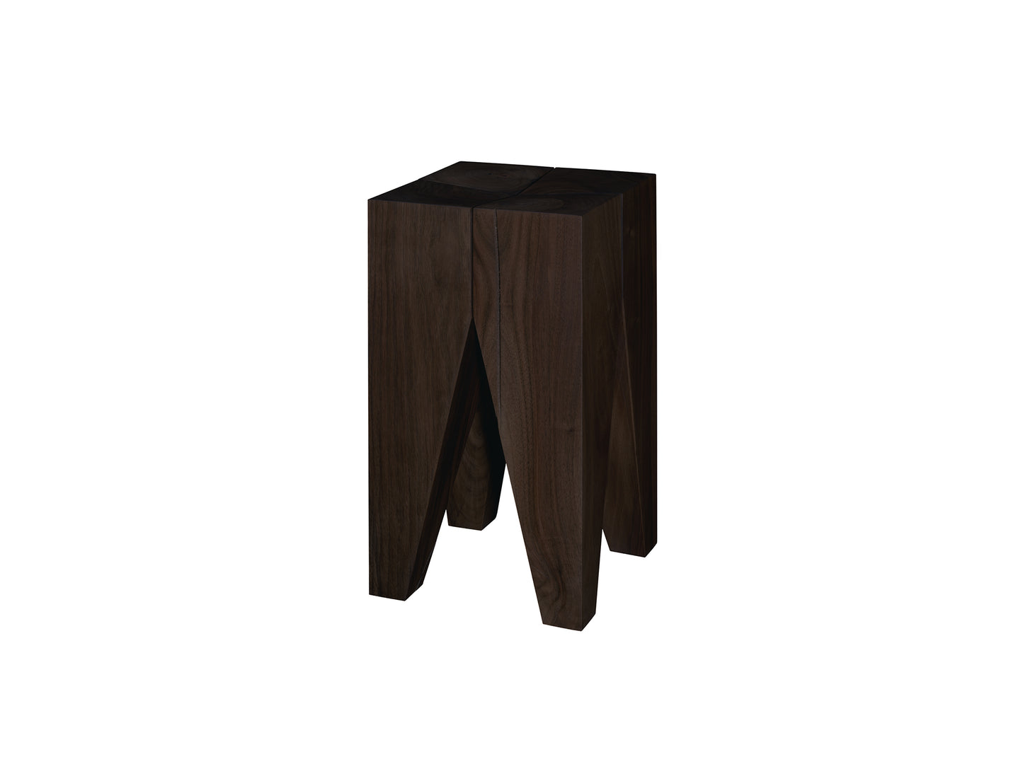 Backenzahn Stool by e15 - Dark Brown Stained Lacquered Oak