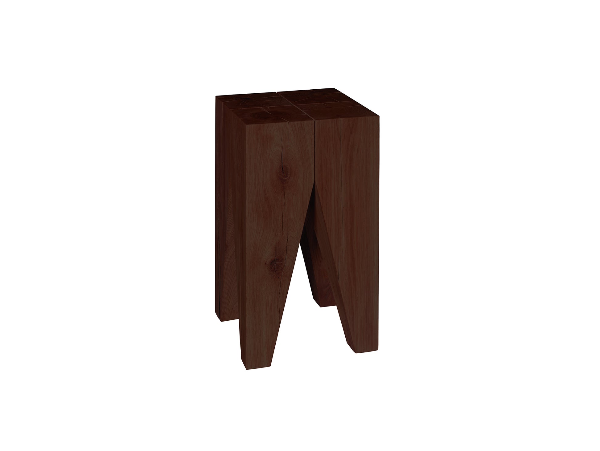 Backenzahn Side Table by e15 - Chocolate Brown Stained Lacquered Oak