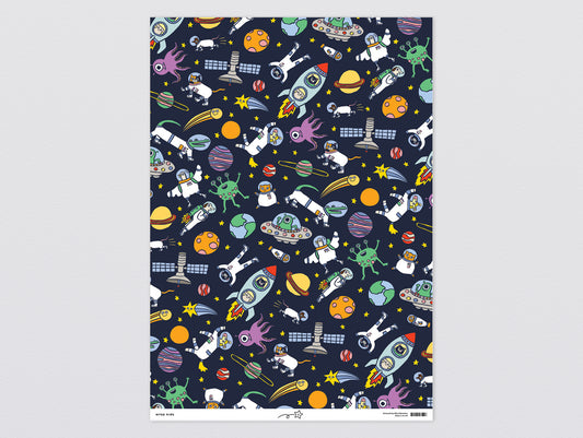 Space Wrapping Paper by Wrap
