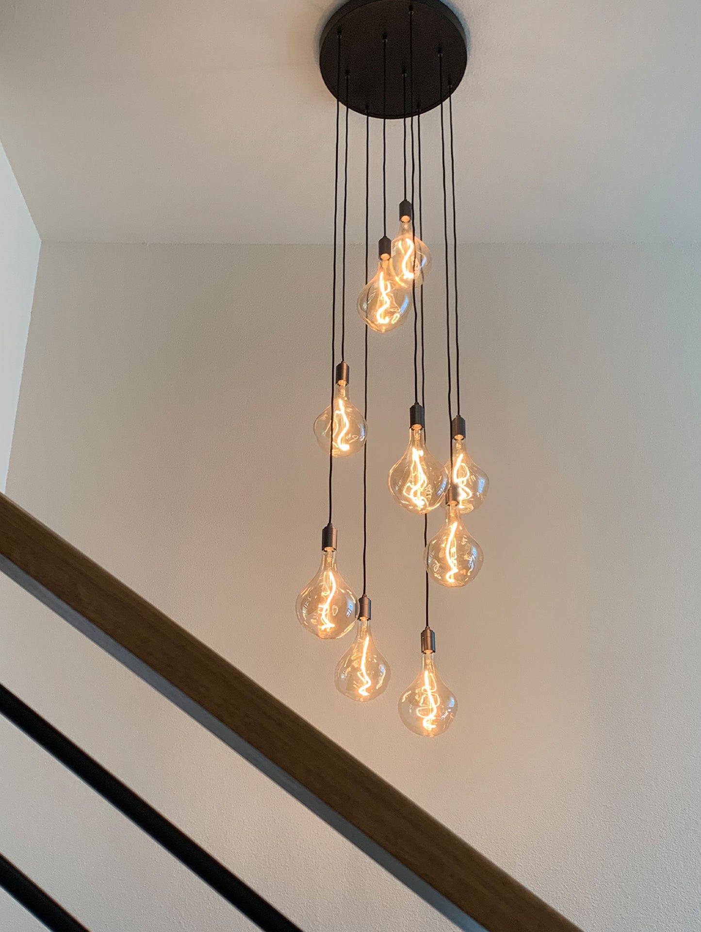 Nine Pendant with Voronoi II by Tala - Black Canopy / Graphite Grip with Graphite Pendants