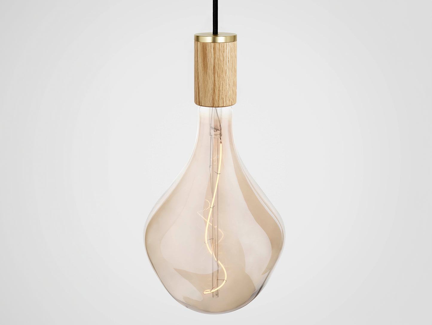 Nine Pendant with Voronoi II by Tala - Brass Grip with Oak Pendants