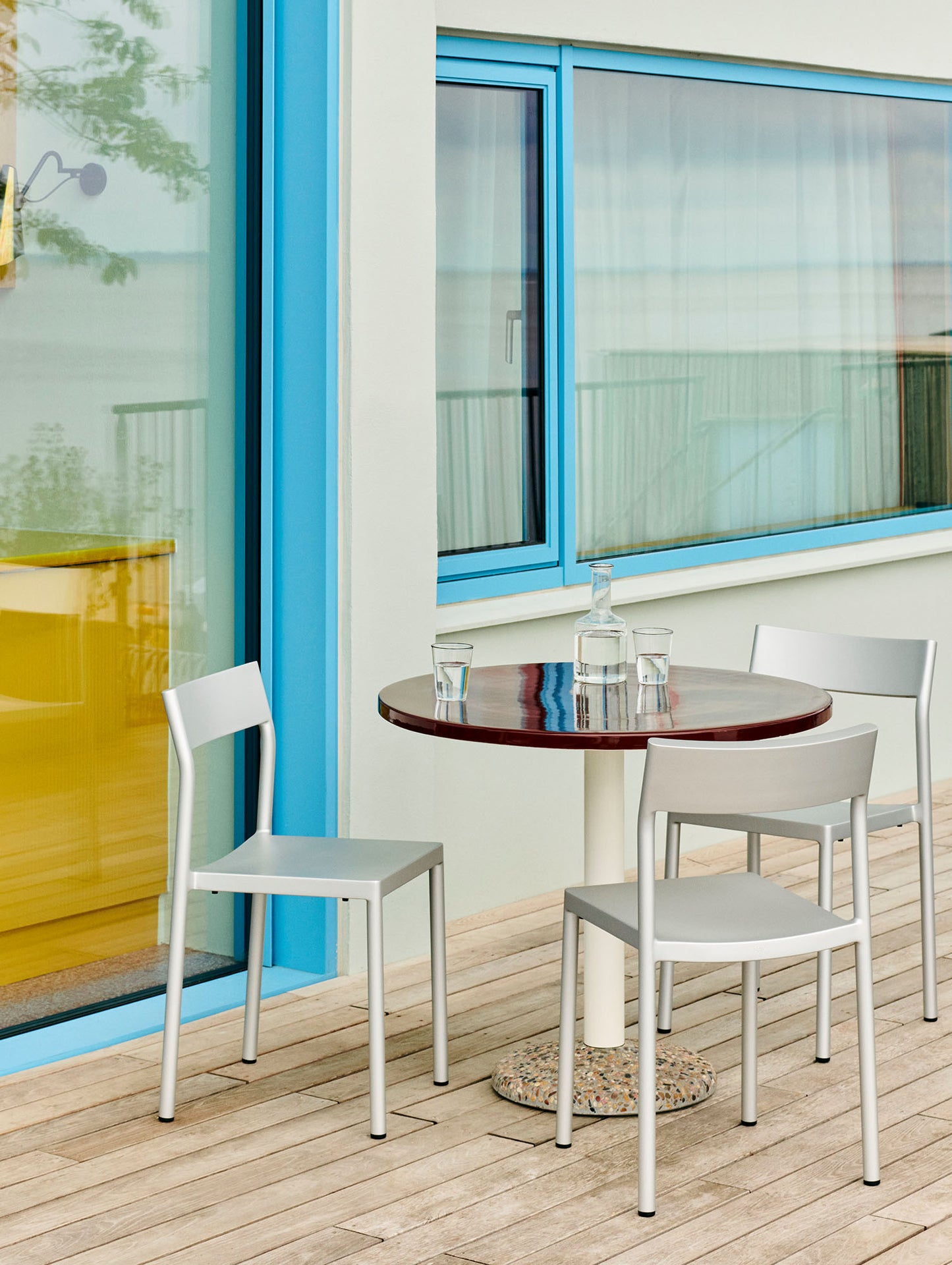 Ceramic Table by HAY - D90 cm / Bordeaux