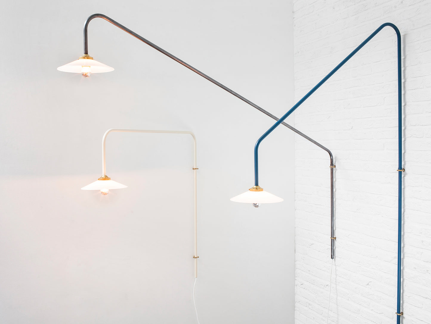 Hanging Lamp No.5 by Valerie Objects - Ivory Steel