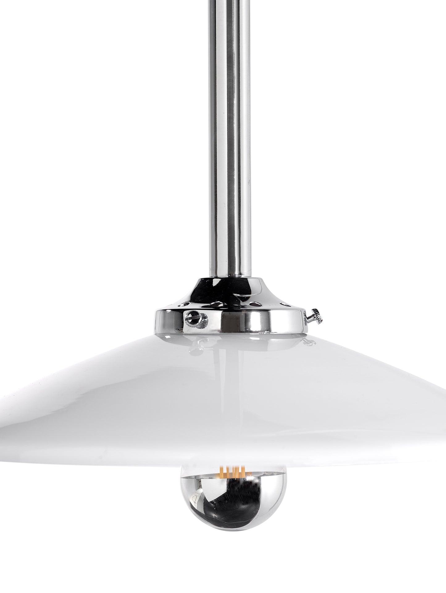 Hanging Lamp No.5 by Valerie Objects - Chromed Steel