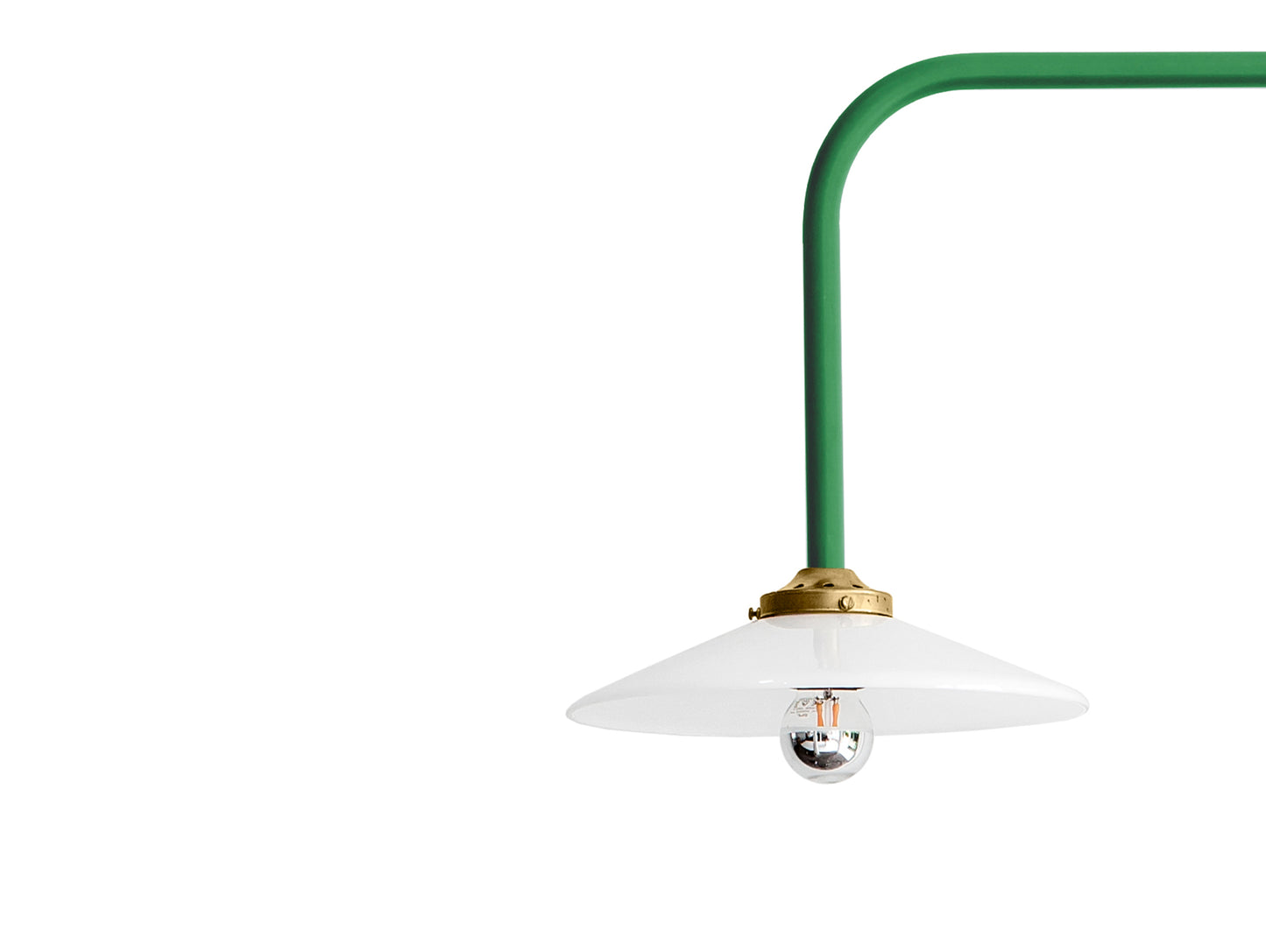 Hanging Lamp No.5 by Valerie Objects - Green Steel