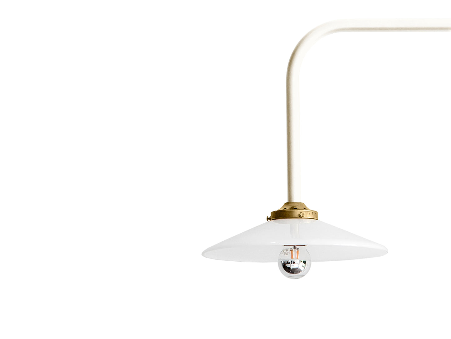 Hanging Lamp No.5 by Valerie Objects - Ivory Steel